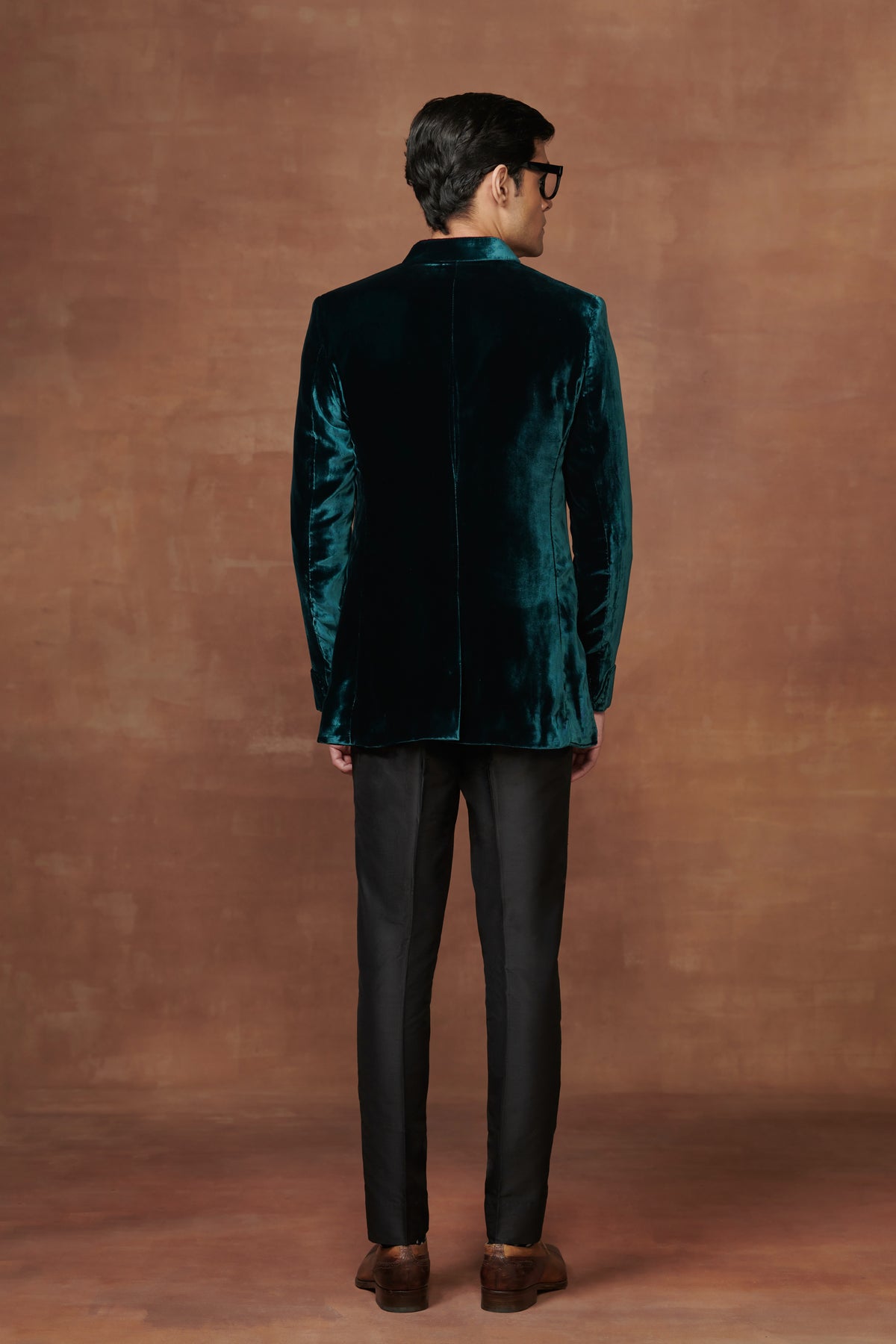 Emerald Elegance Bandhgala Jacket