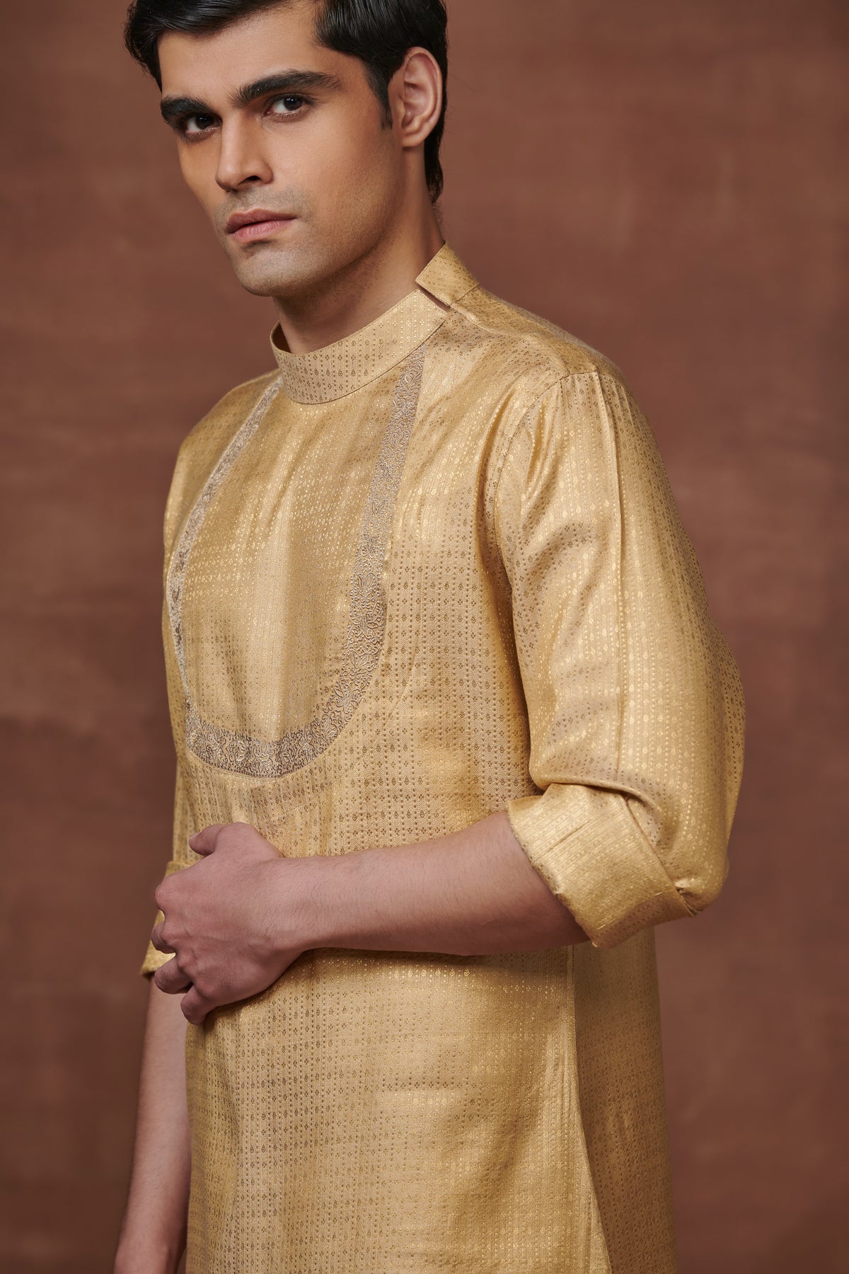 Gold Festive Grace Elegance Angrakha