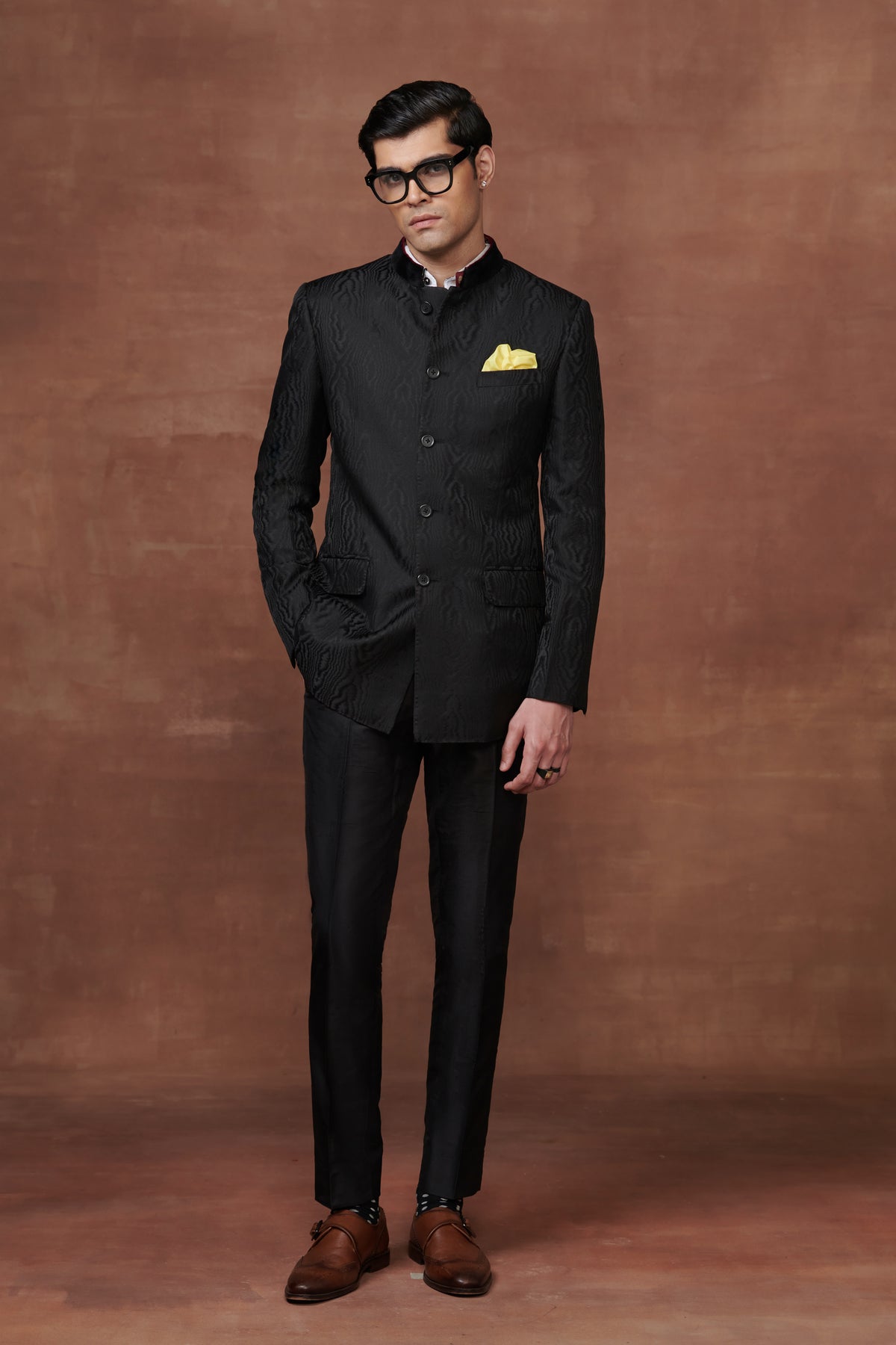Elegant Excellence Black Bandhgala