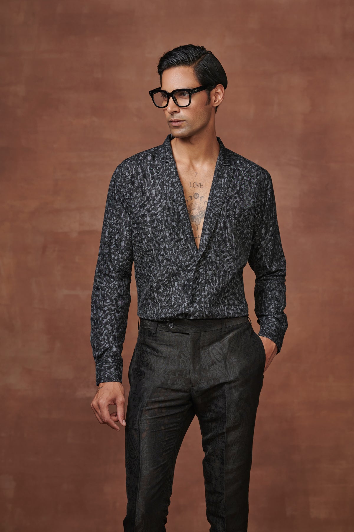 Black &amp; Grey Resort Elegance Shirt