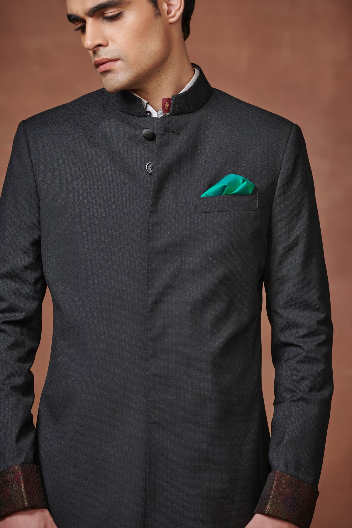 Elite Elegance Textured Achkan