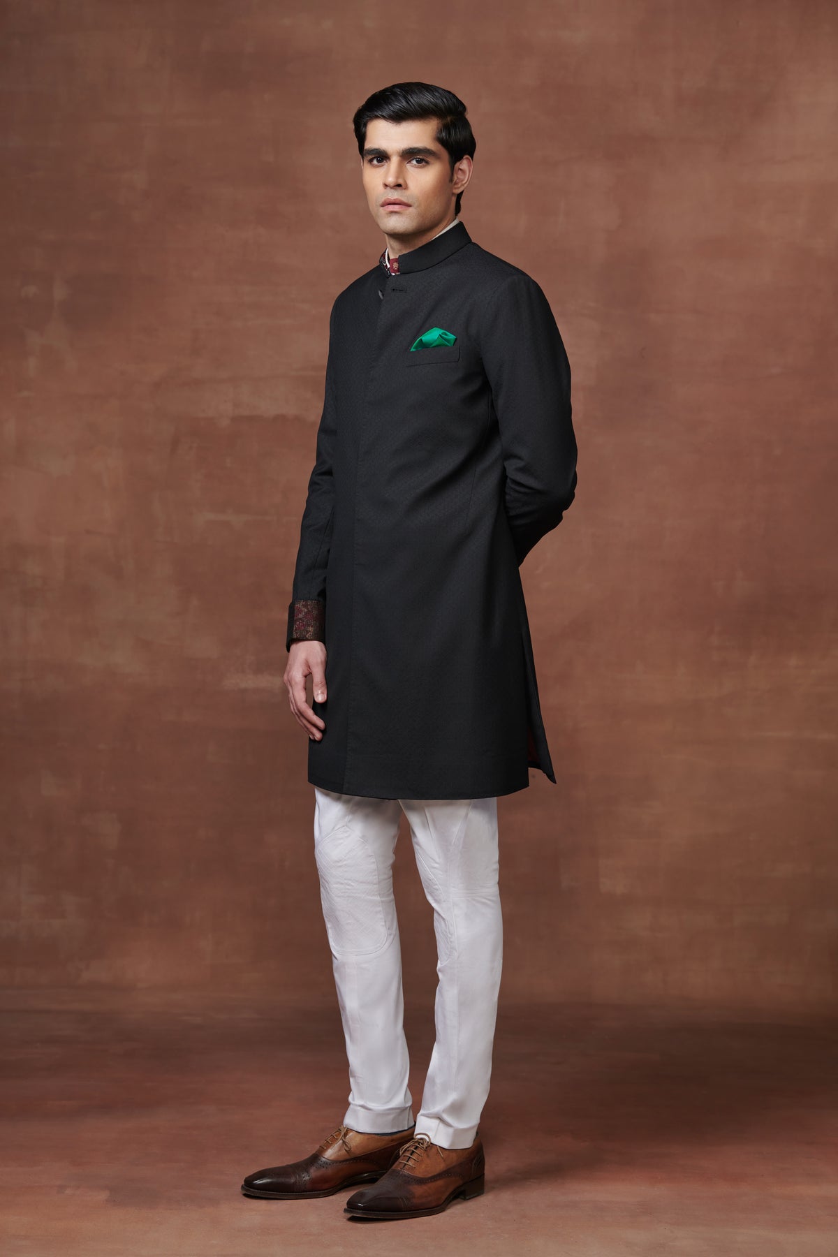 Elite Elegance Textured Achkan