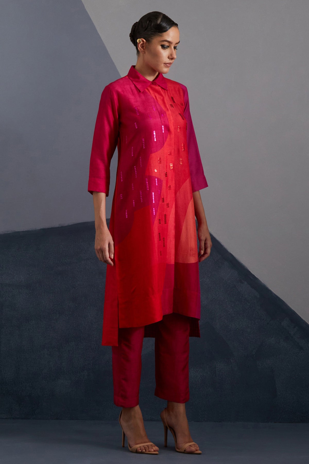 Zenith Vermilion Kurta Set