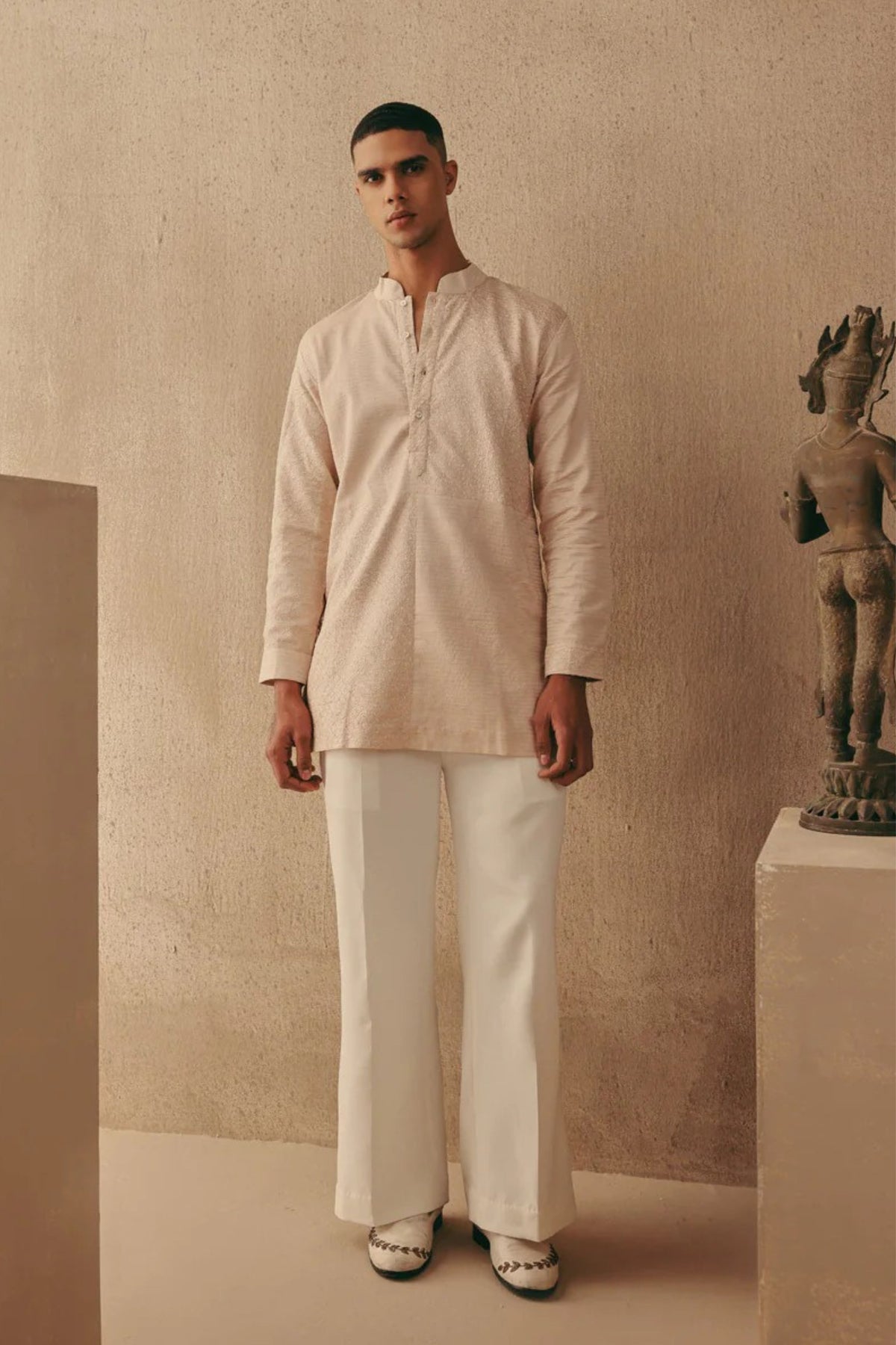 Ivory Flared Pants