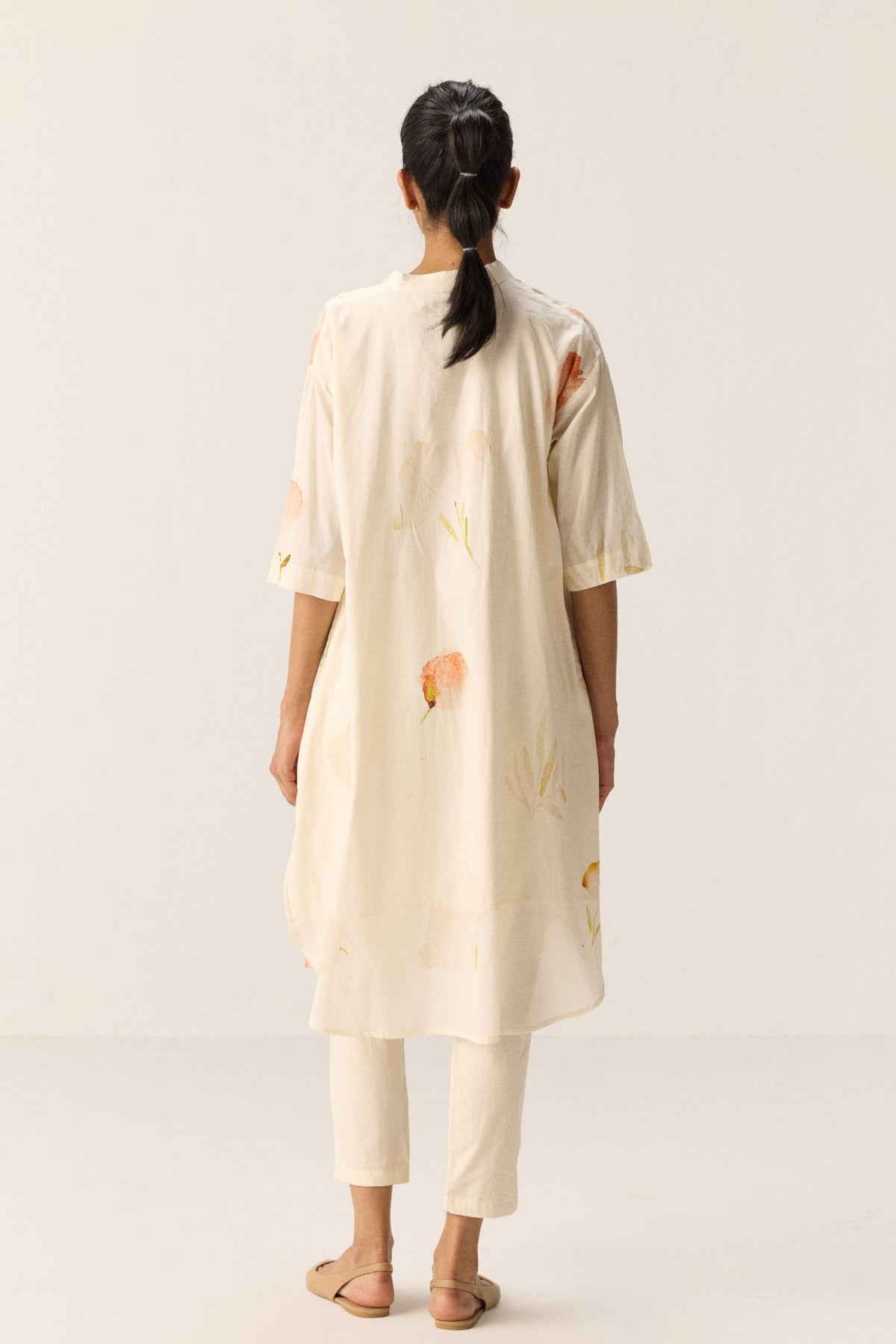 French Hydrangeas Kurta Set