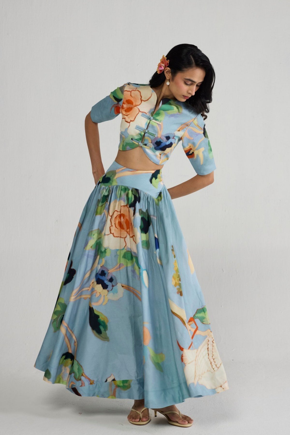Asagao Skirt Set