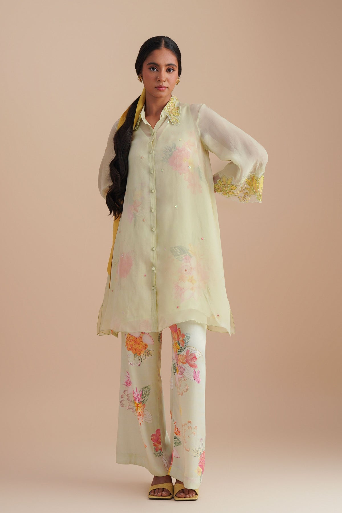 Mist Organza Co-ord Set