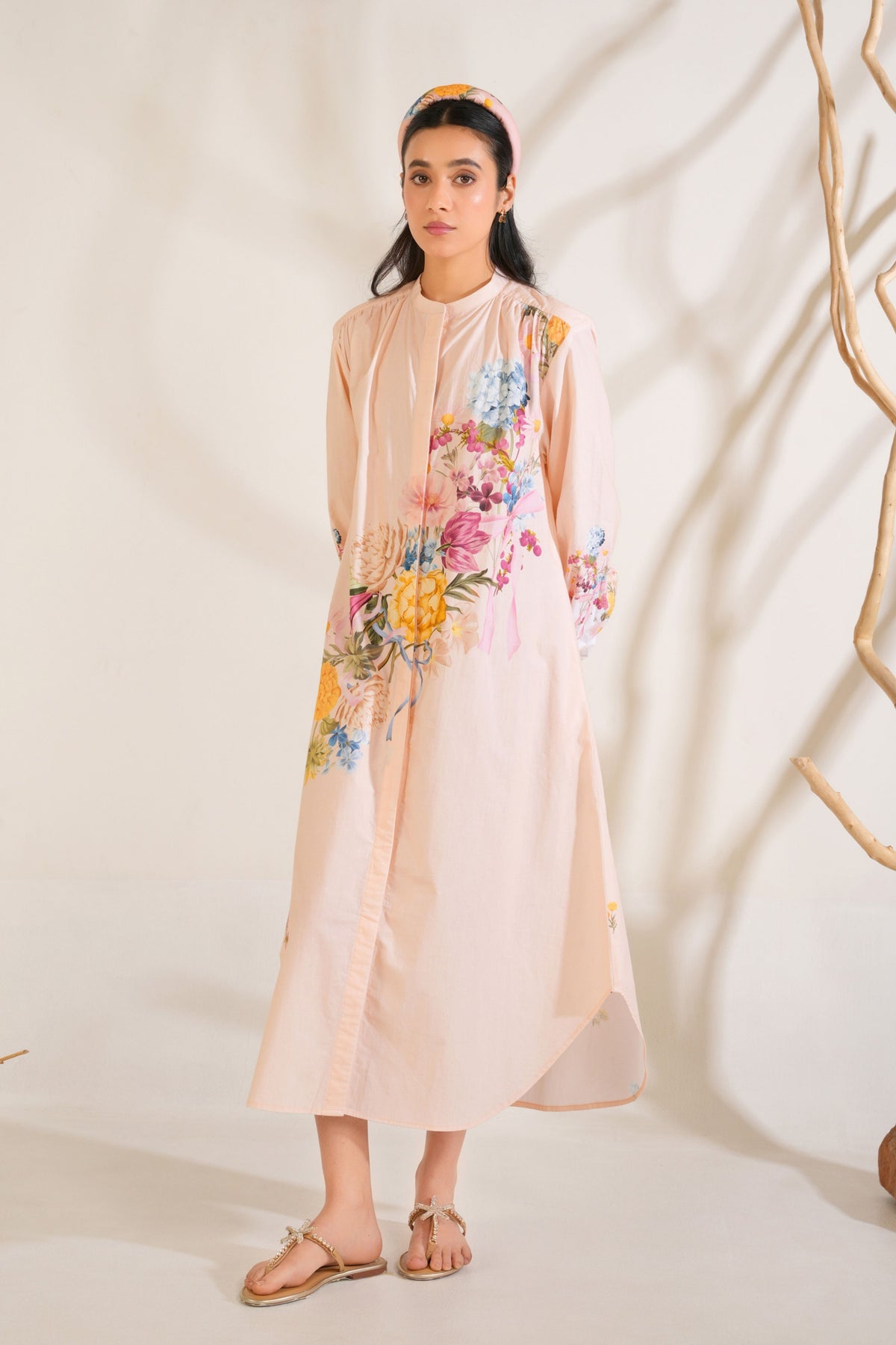 Peach Kurta Set