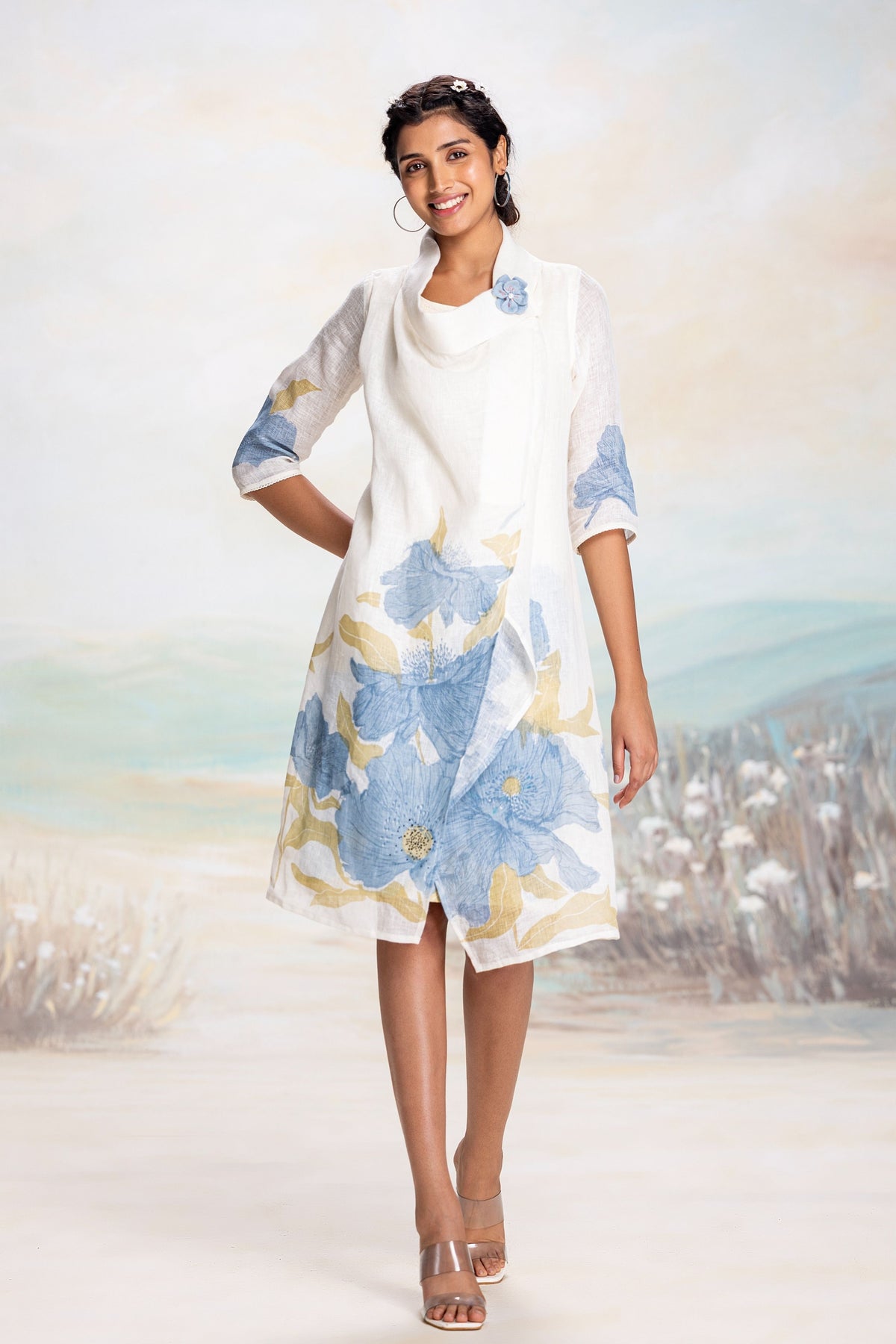 Bubble Flower Zoro Blue Dress