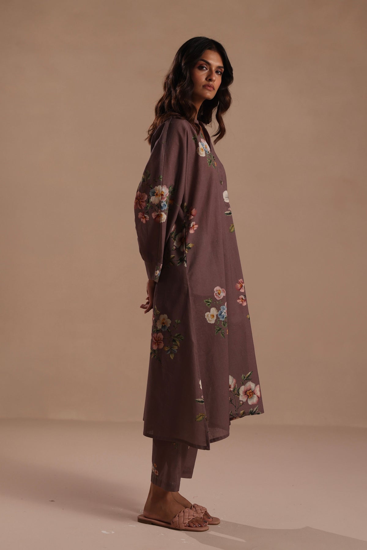 Qala Plum Kurta Set