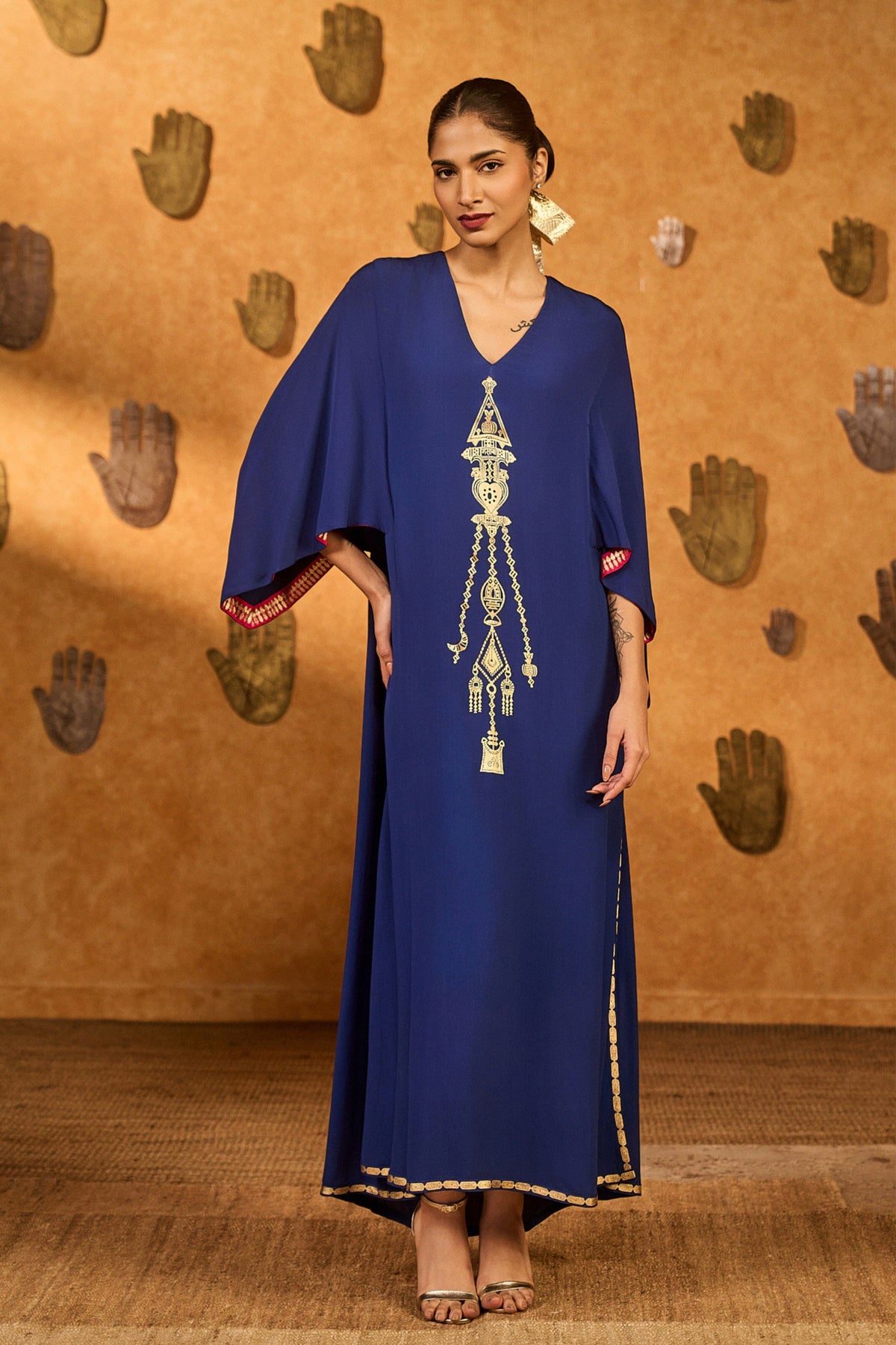 Sapphire Tribal Kaftan