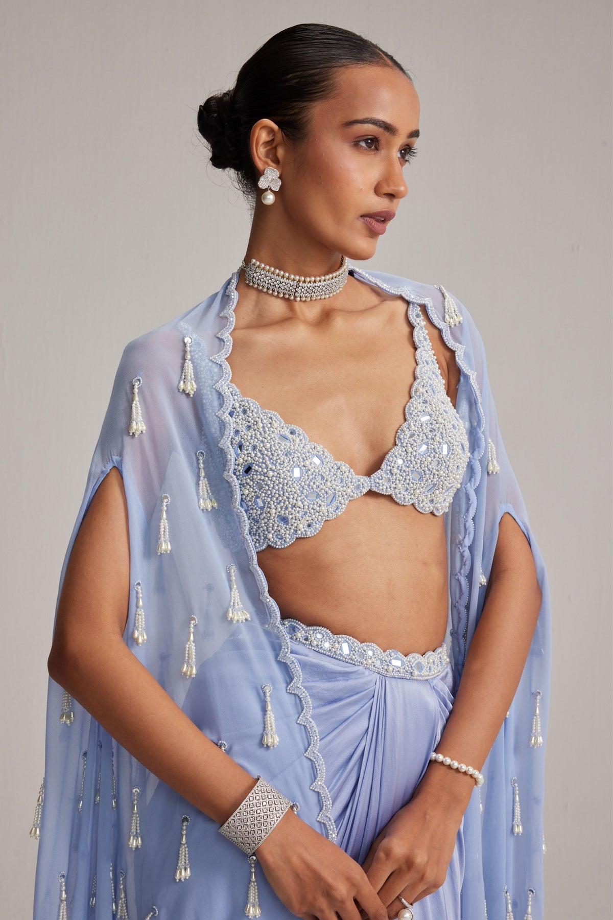 Dew Blue Cape Set