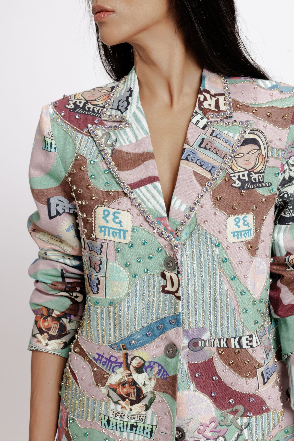 Filmy Embroidered  Blazer