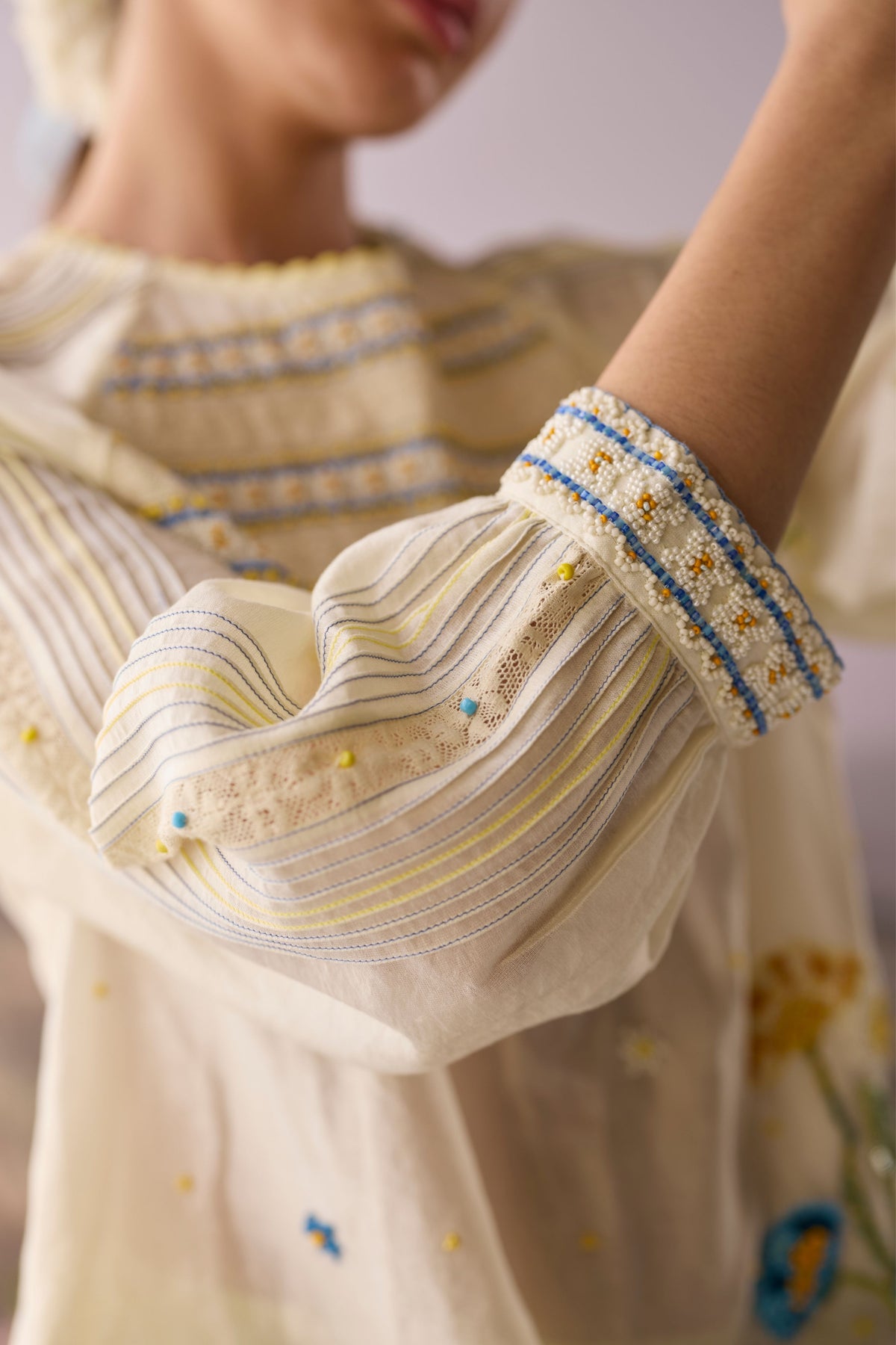 Moonlight Beaded Floral Top