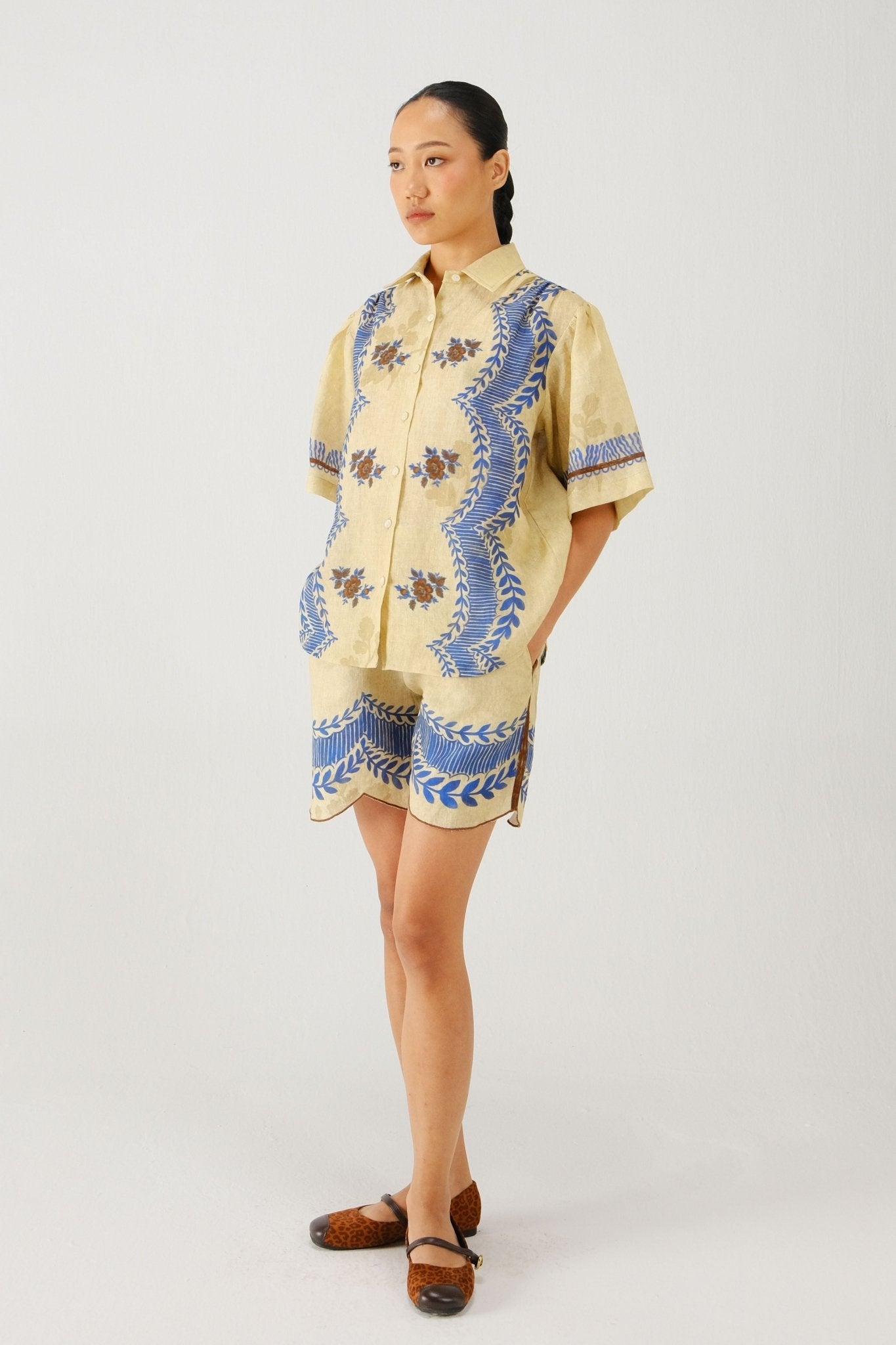 Bluebell Victorian Shirt - Cord - Elahe