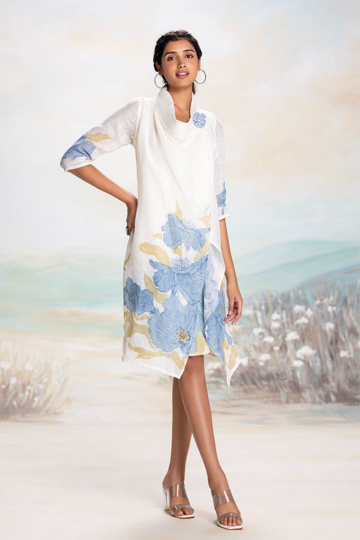 Bubble Flower Zoro Blue Dress