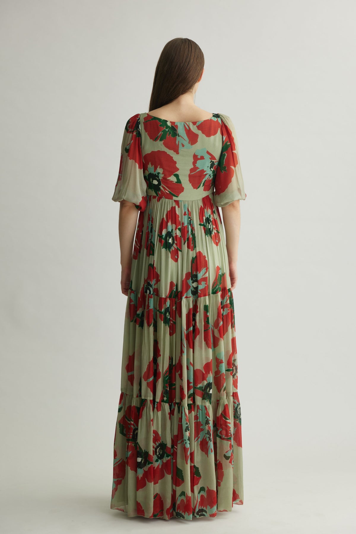 Green Floral Dress