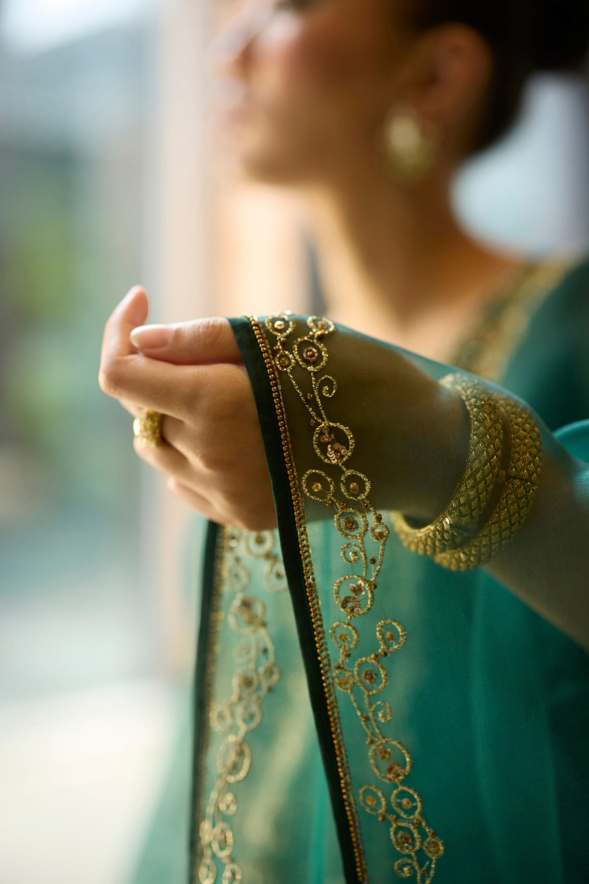 Green Sukhaali Kurta Set