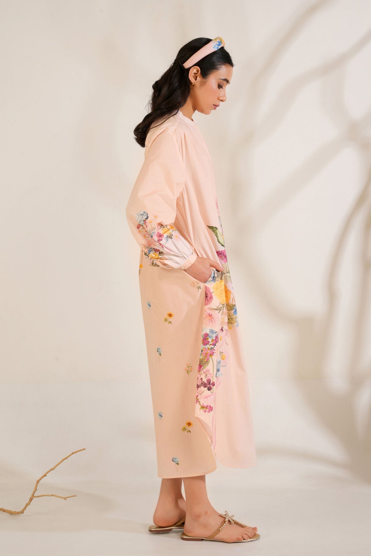 Peach Kurta Set