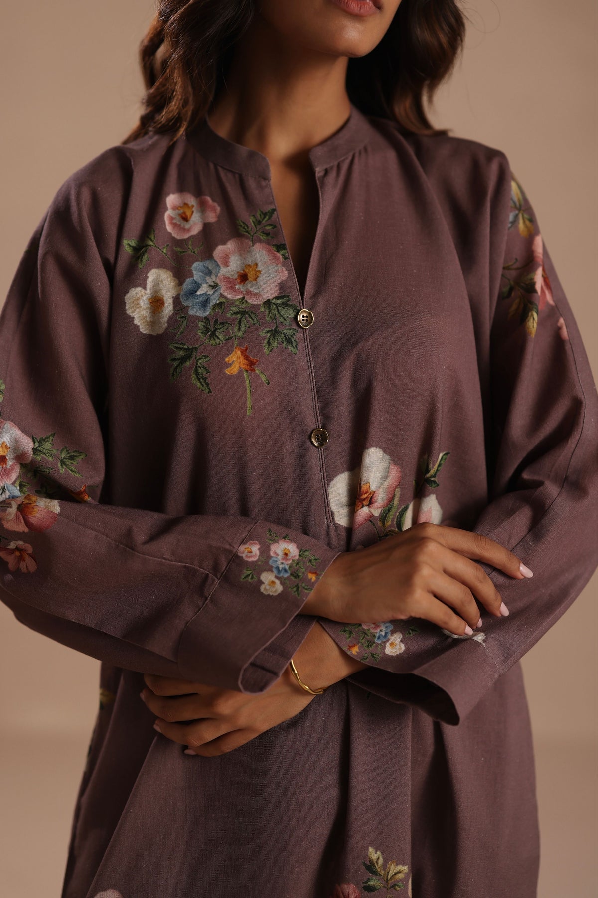 Qala Plum Kurta Set