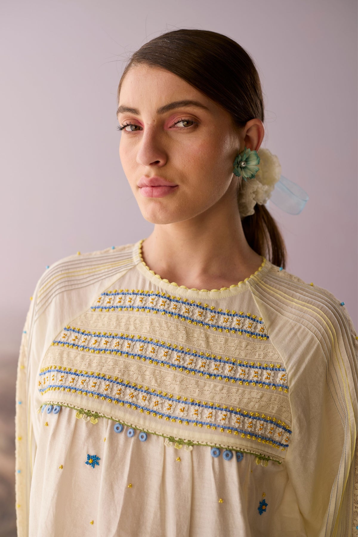 Moonlight Beaded Floral Top