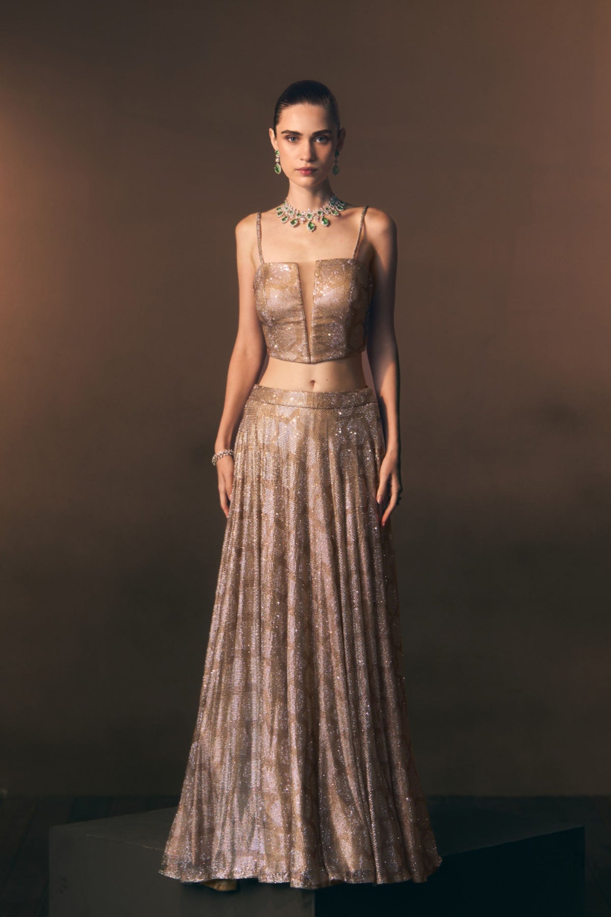 Aureate Lehenga Skirt Set