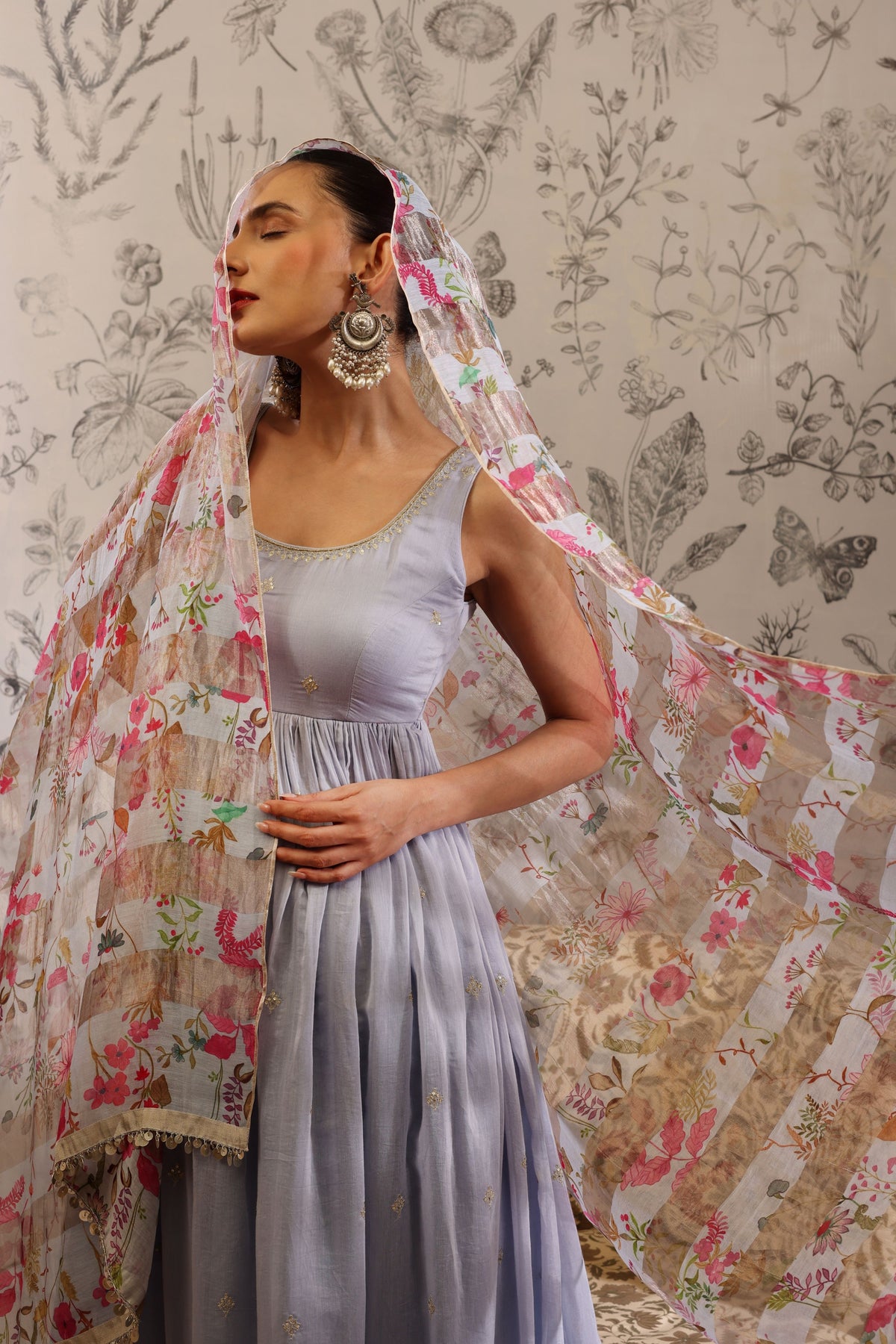 Aparajita Blue Anarkali Set