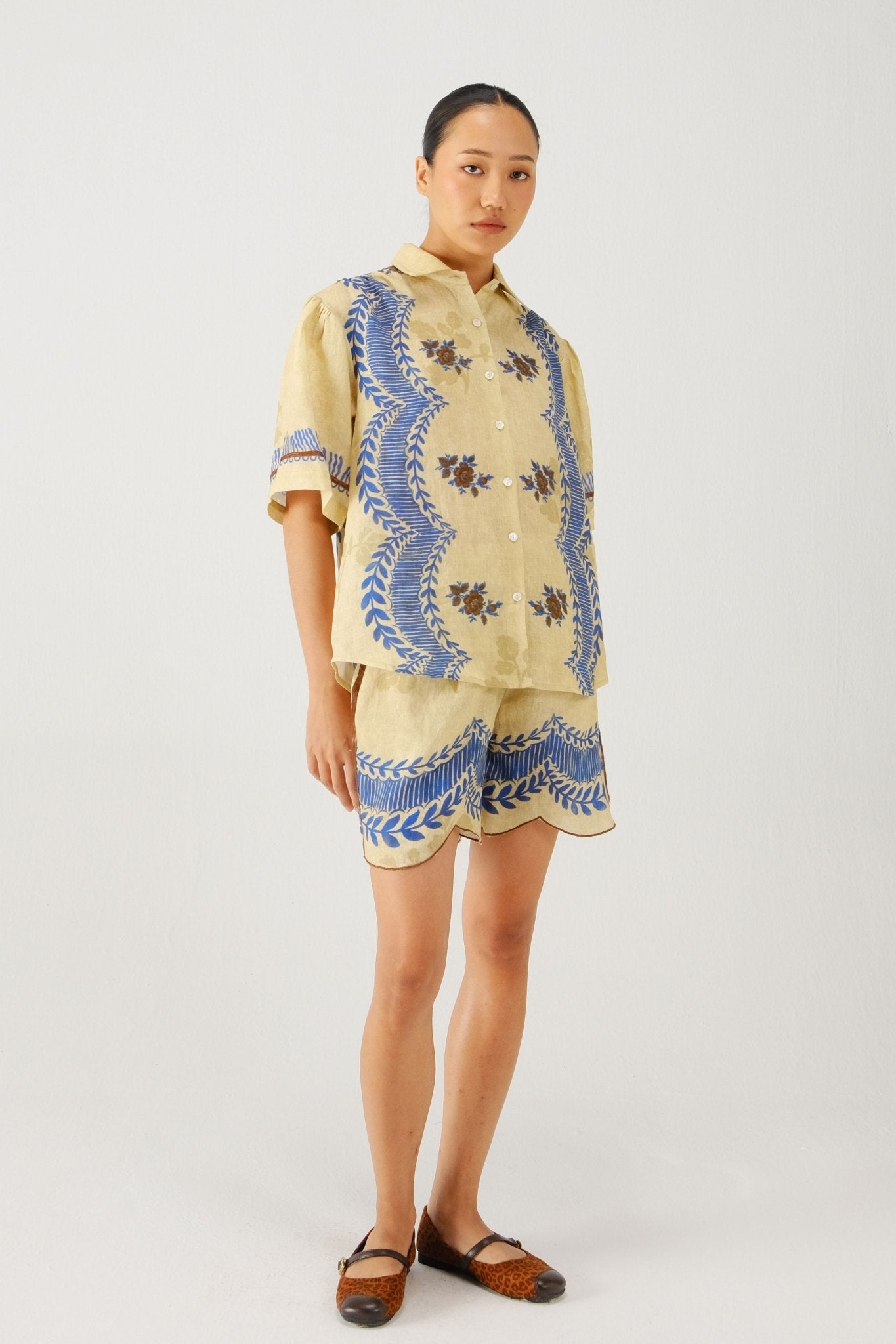 Bluebell Victorian Shirt - Cord - Elahe