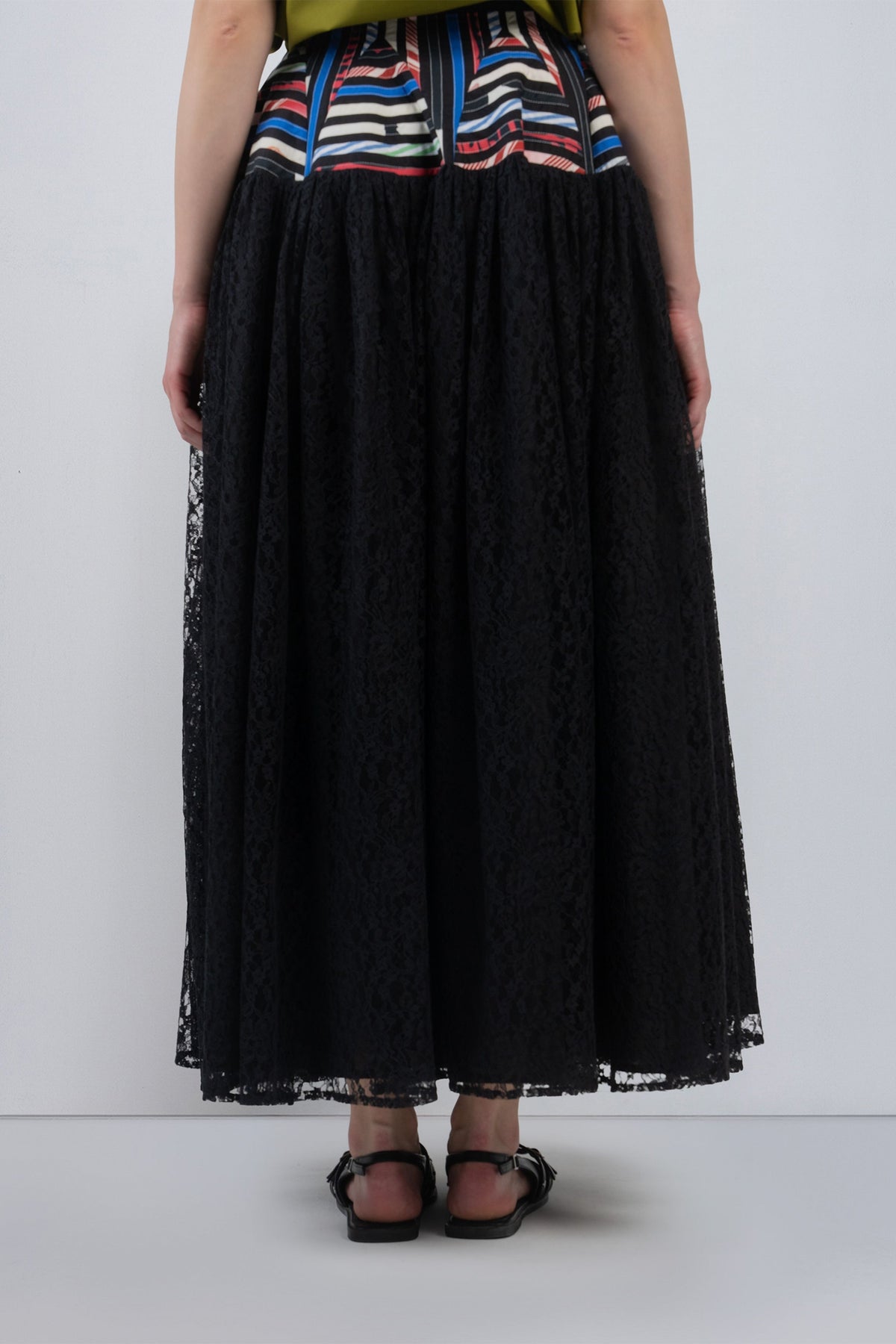 Pagoda Peplum Skirt