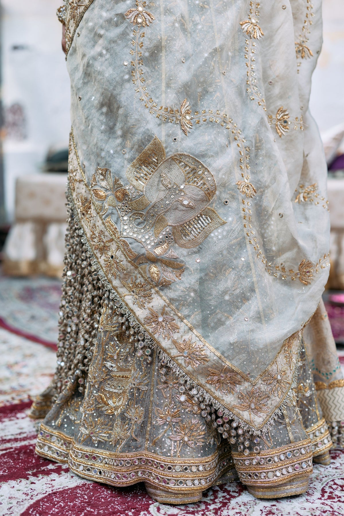 Mangalmurti Lehenga Set With Jaal
