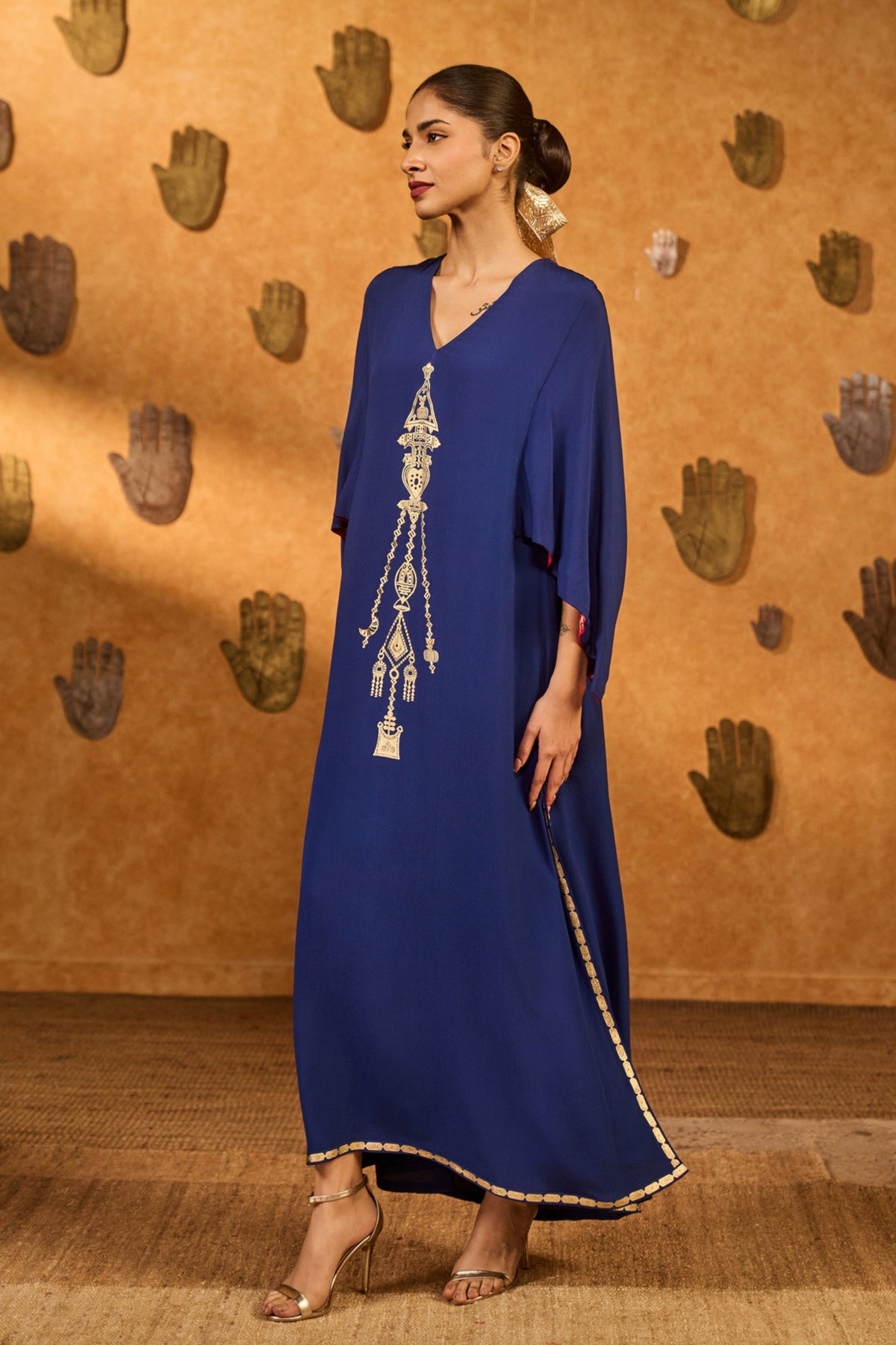 Sapphire Tribal Kaftan