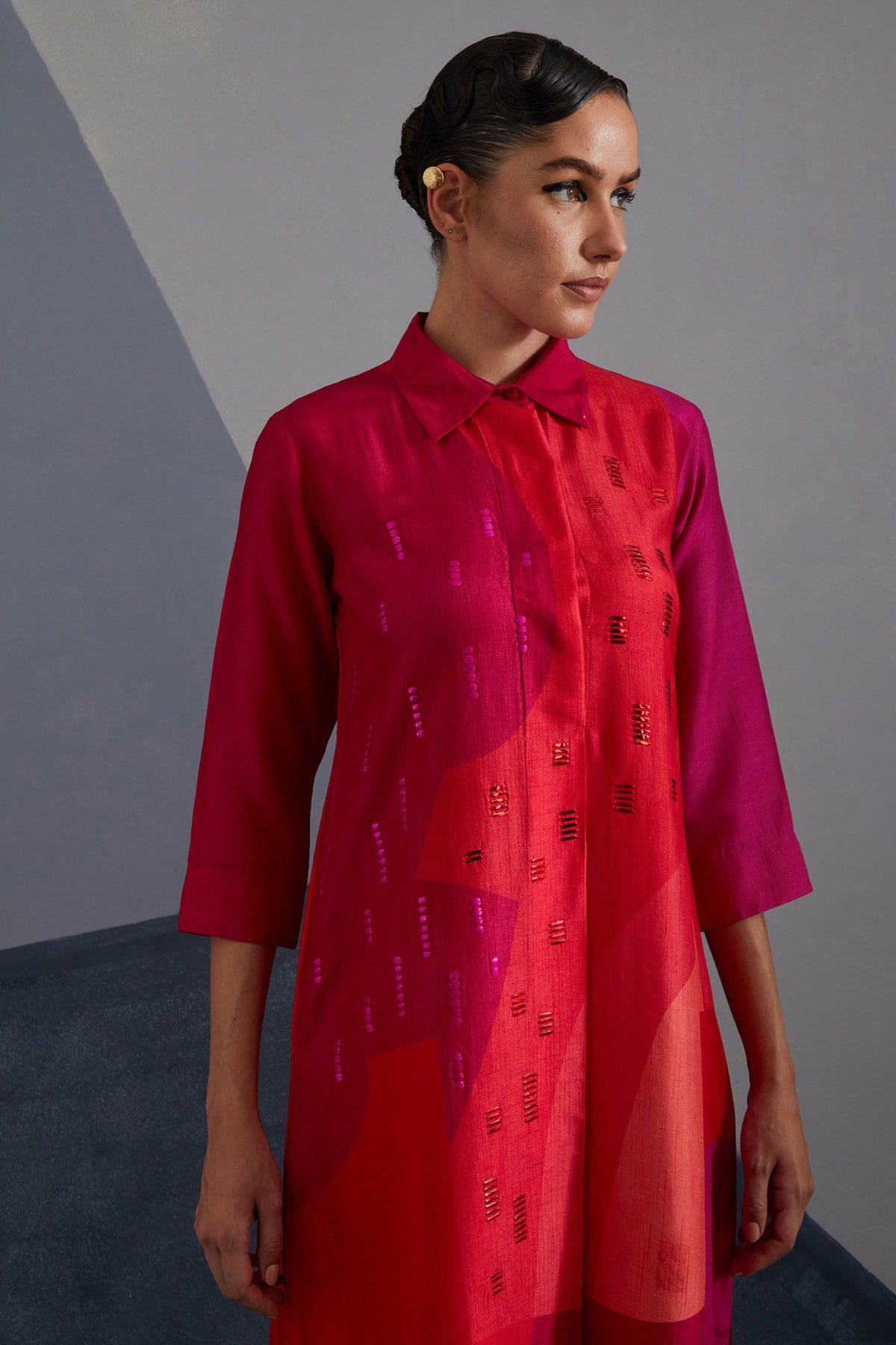 Zenith Vermilion Kurta Set
