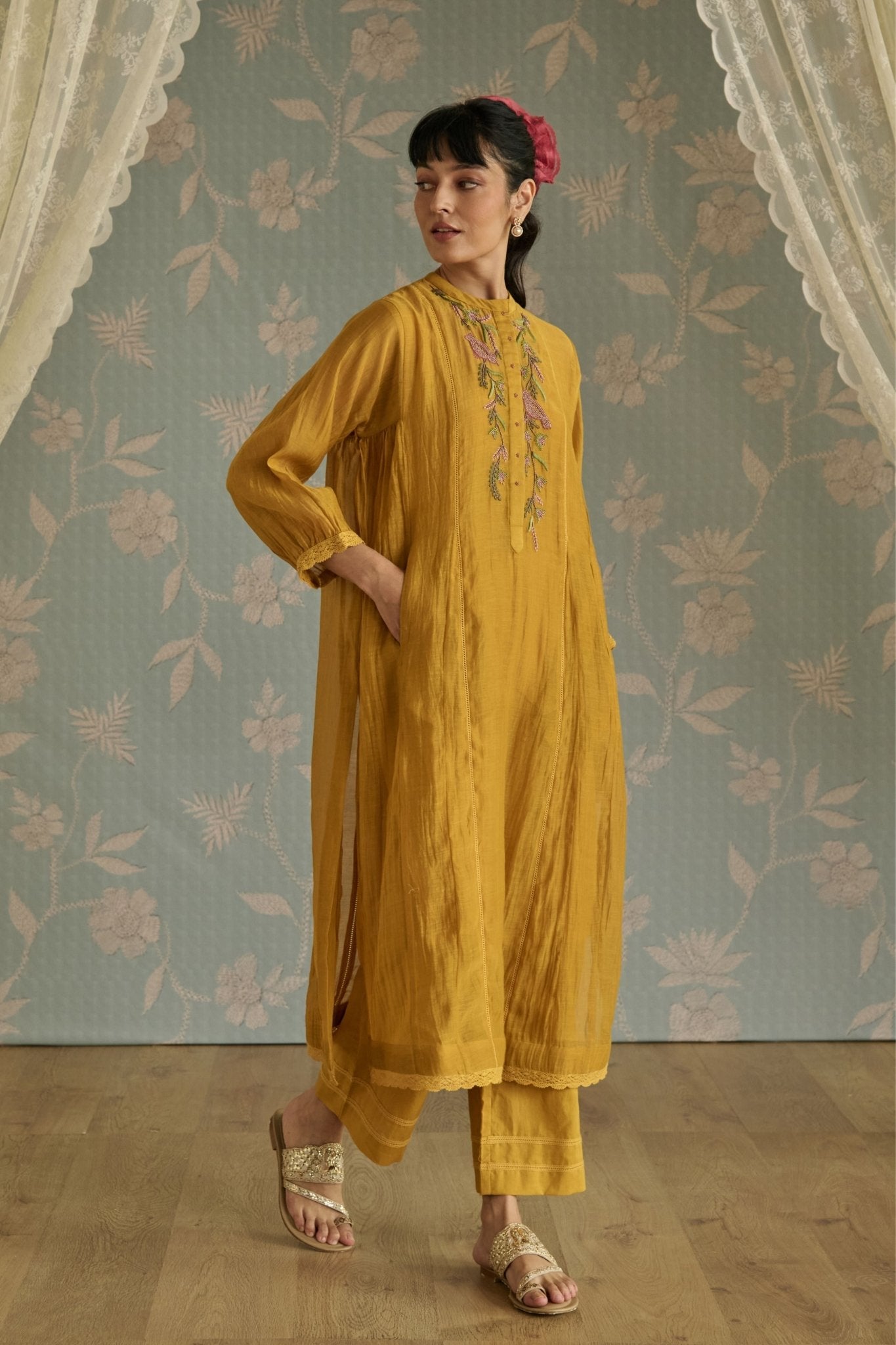 Yellow Zehra Co - ord Set - Kritika Dawar - Elahe