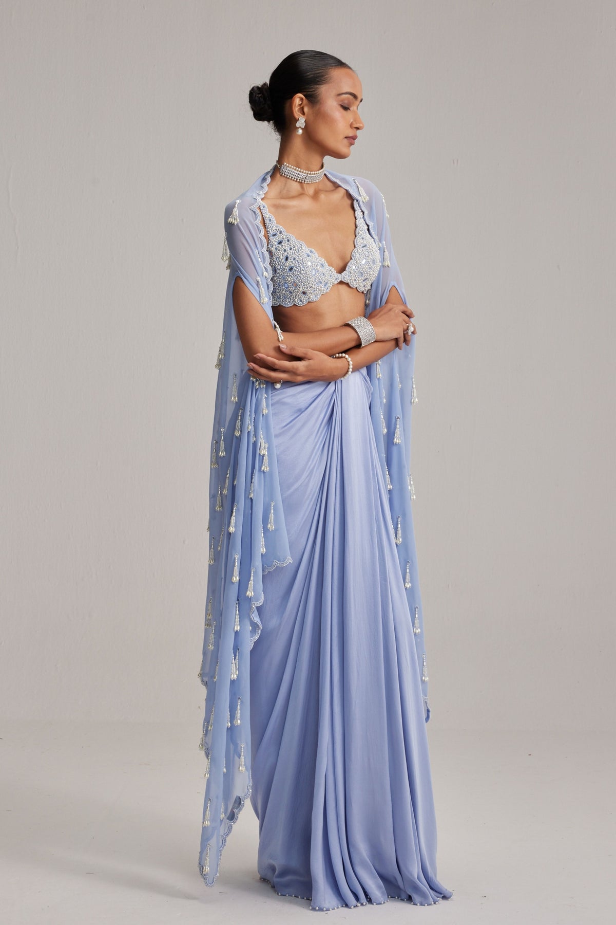 Dew Blue Cape Set