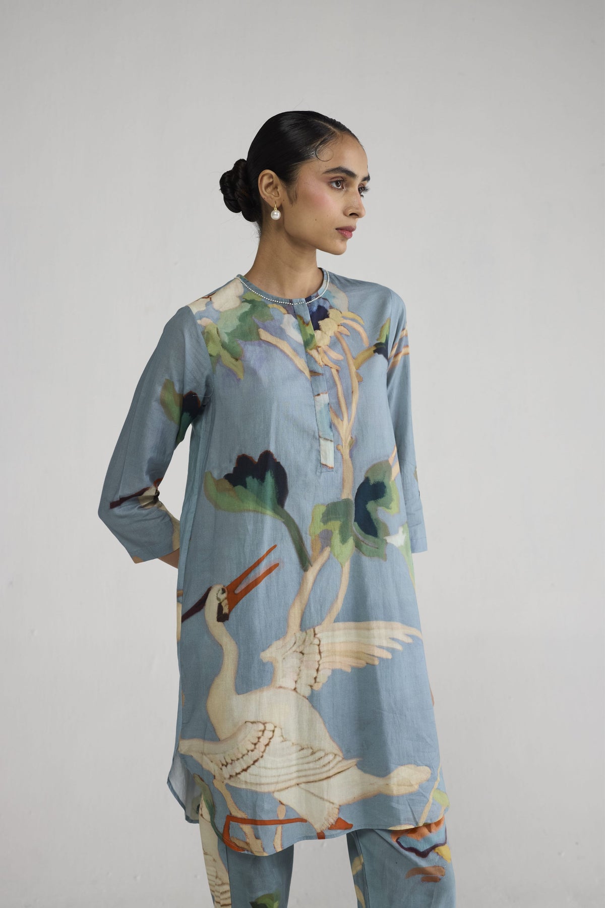 Asagao Blue Tunic Set