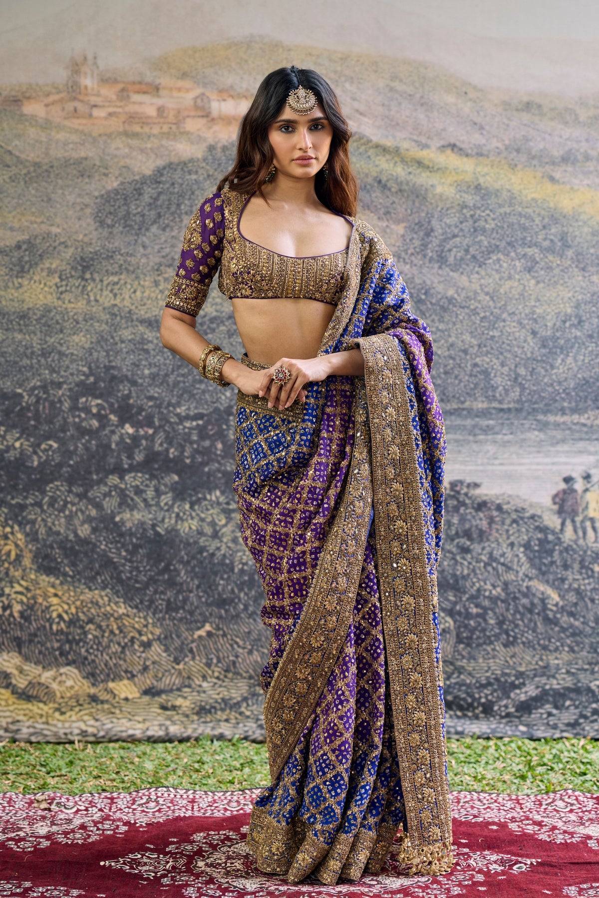 Advay Ombré Saree Set