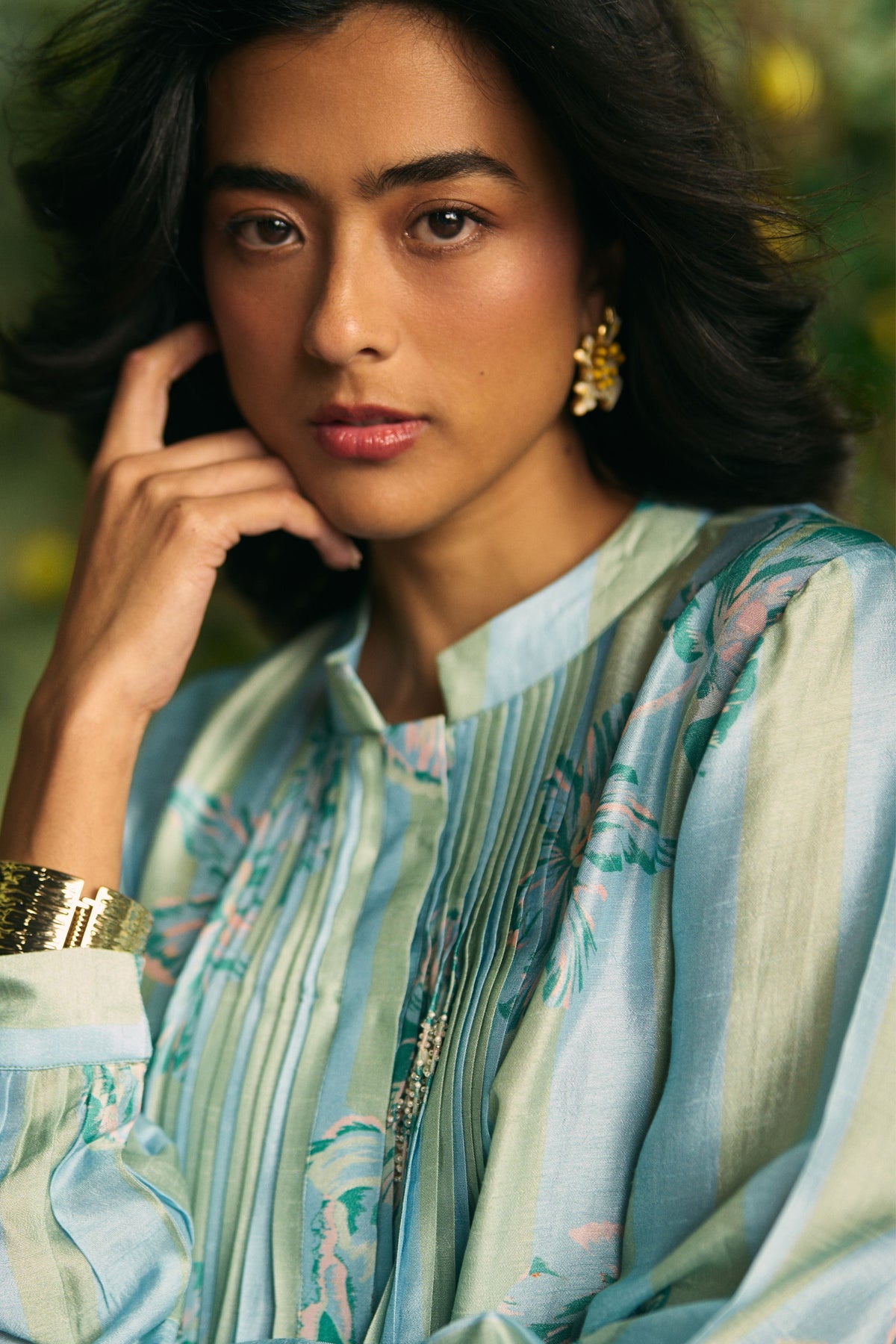 Powder Blue Fresco Kurta Set