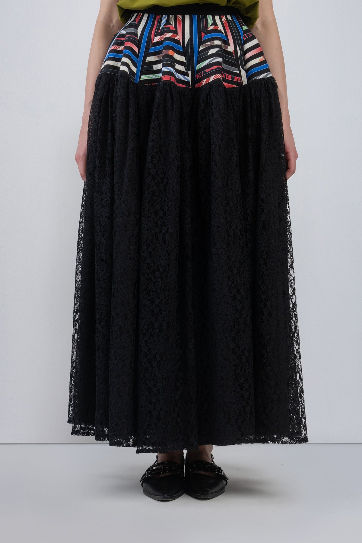 Pagoda Peplum Skirt