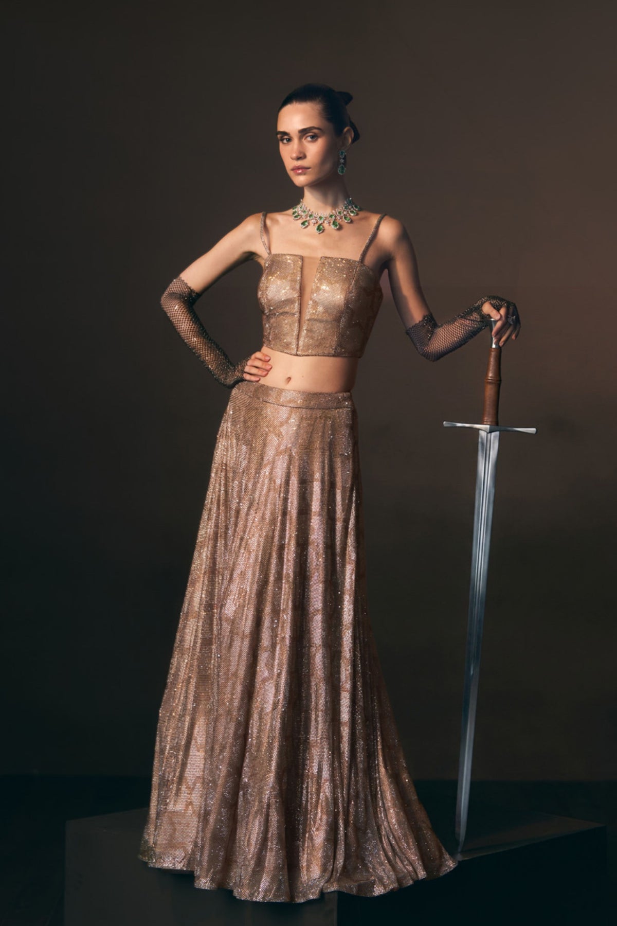 Aureate Lehenga Skirt Set