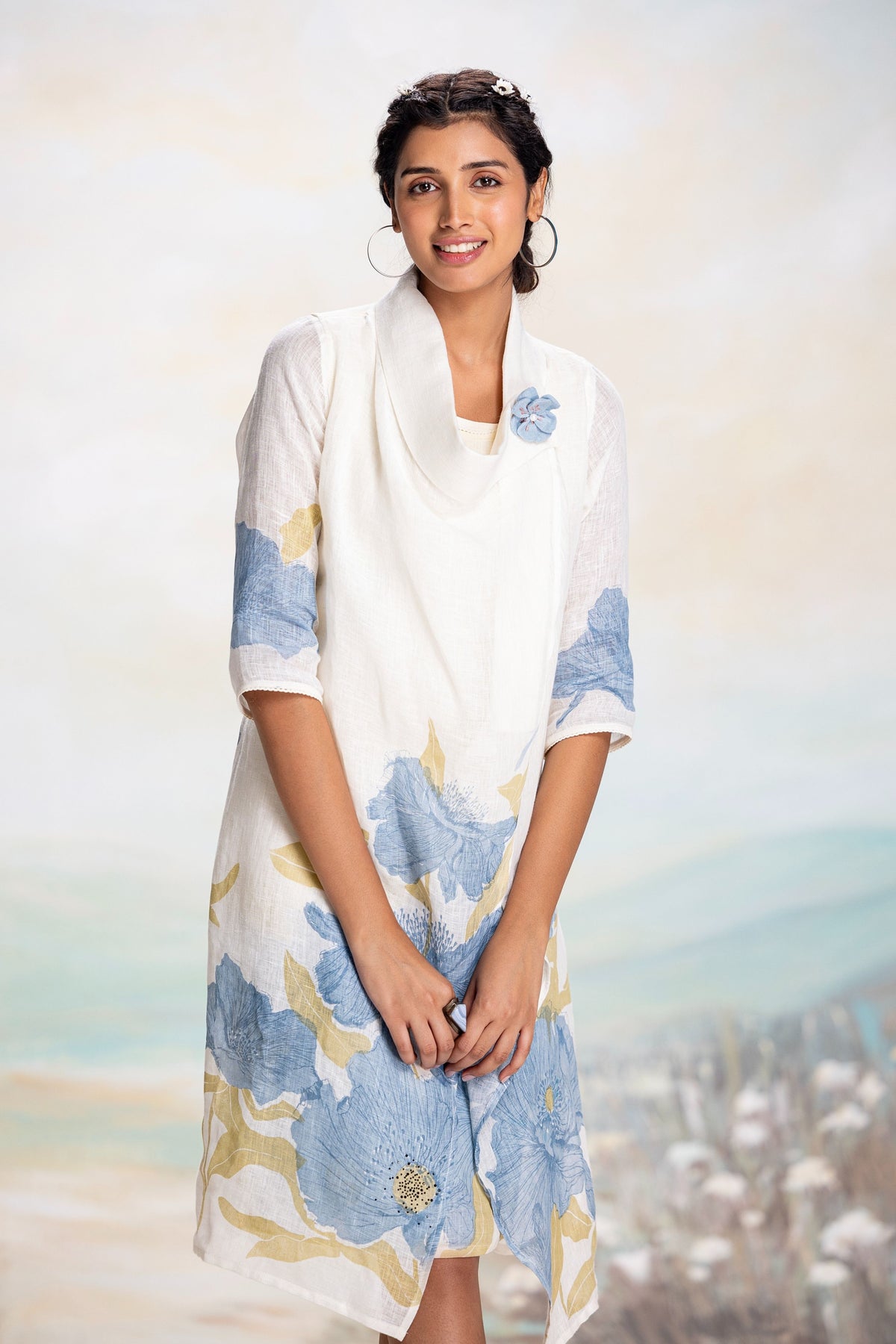 Bubble Flower Zoro Blue Dress