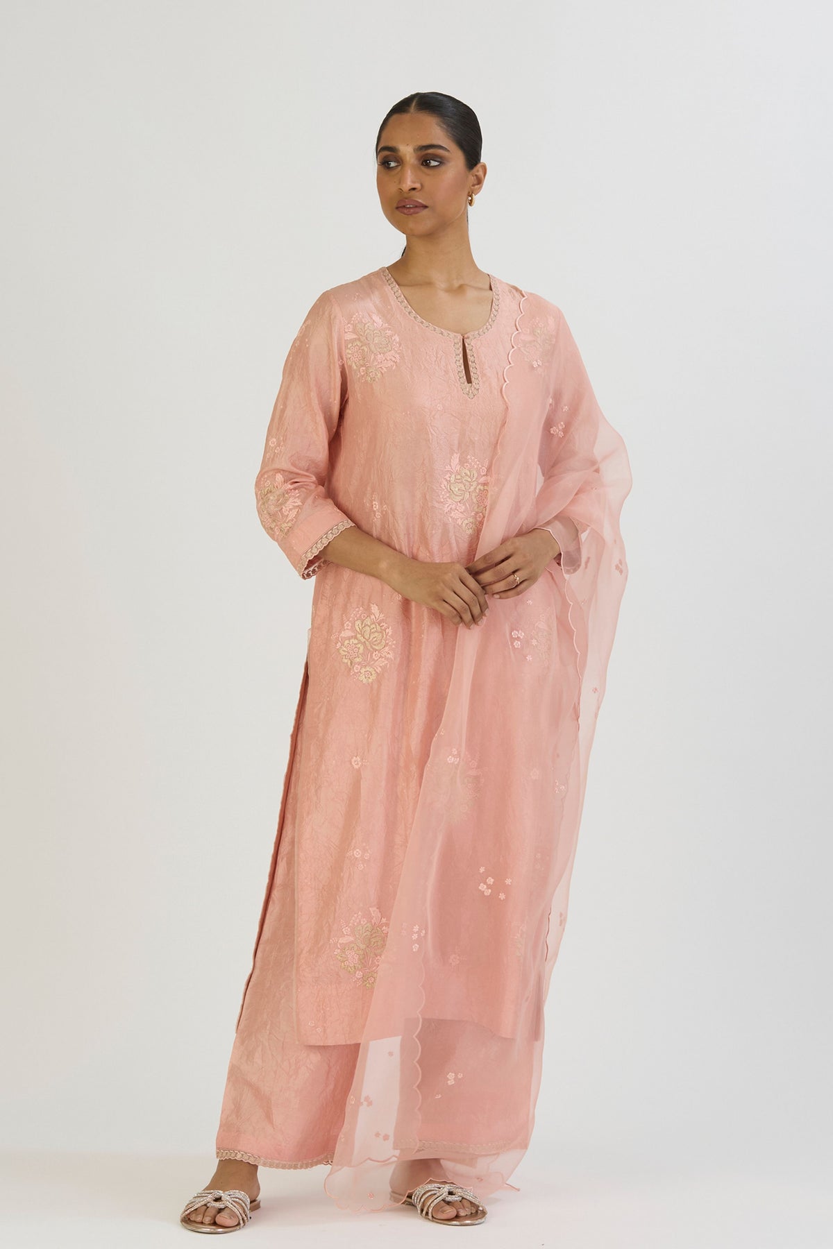 Pink Janvi Kurta and Pant