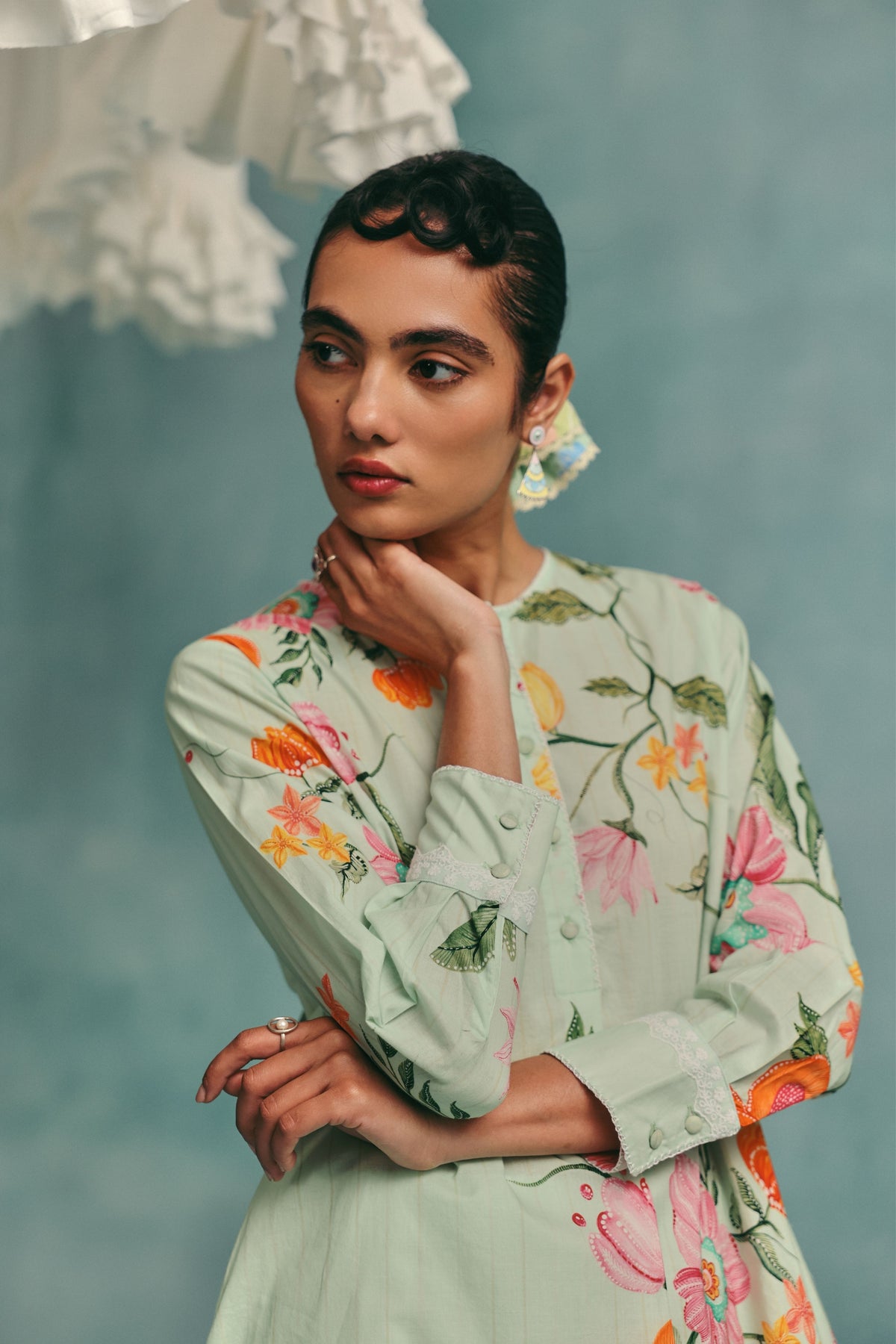 Dahlia Mint Tunic Set