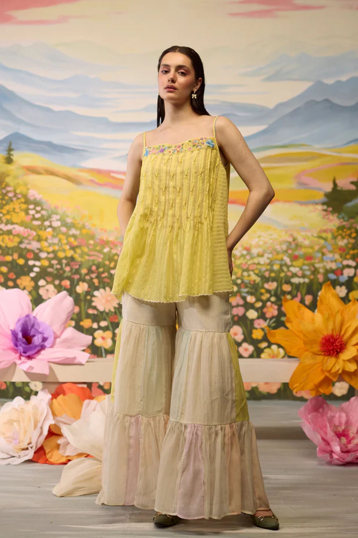 Sunray Smocked Top
