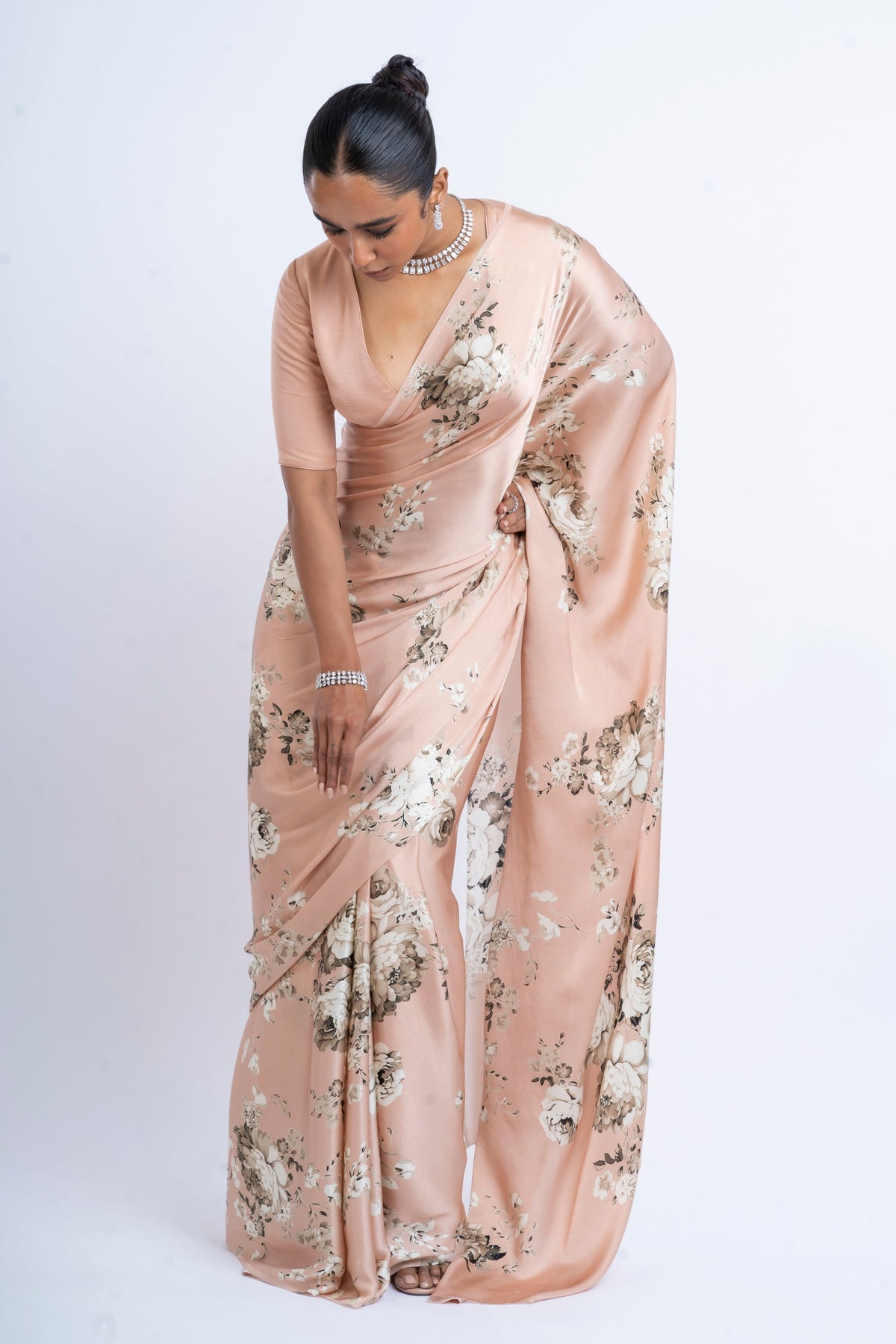 Tara Saree in Blossom Pink