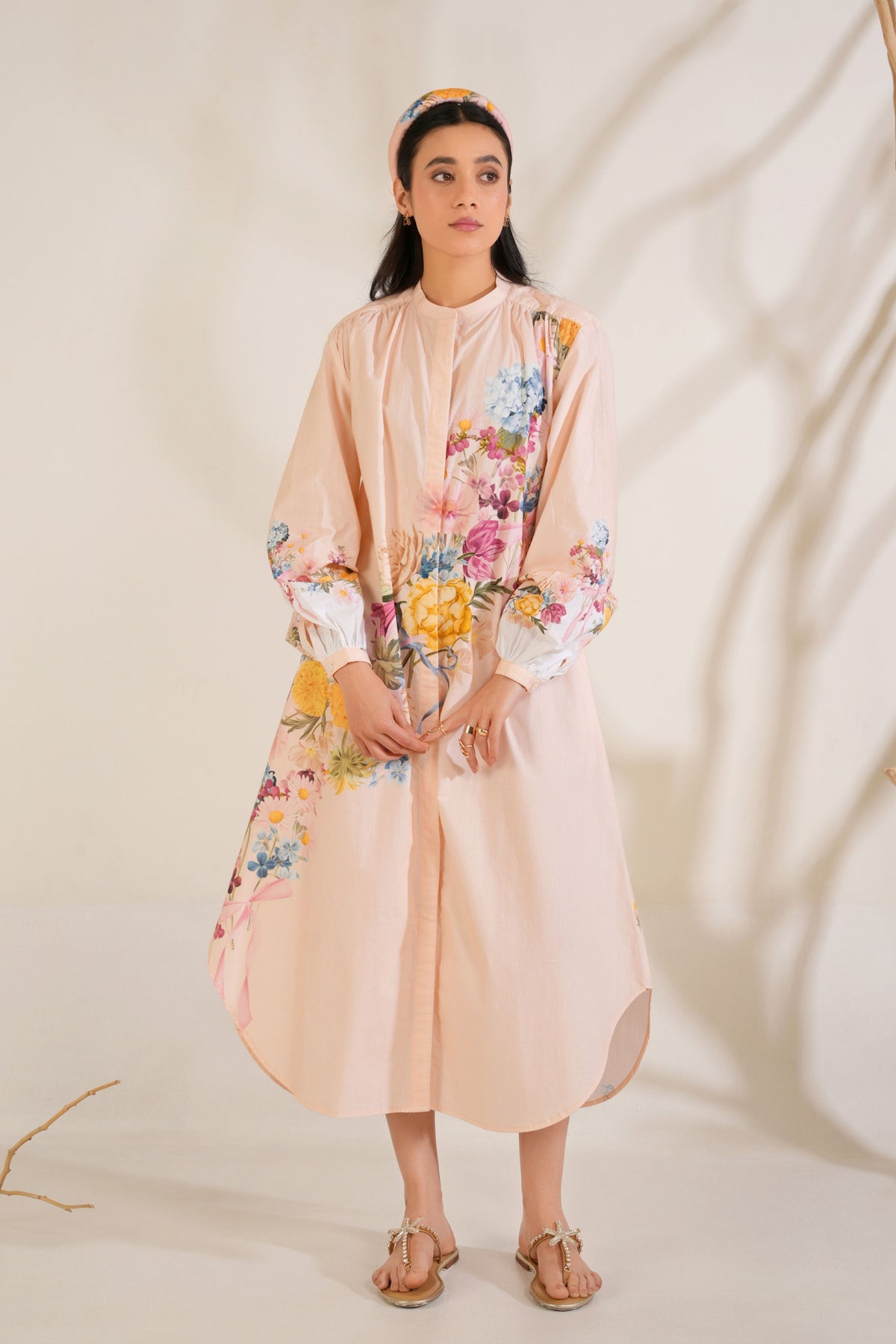Peach Kurta Set