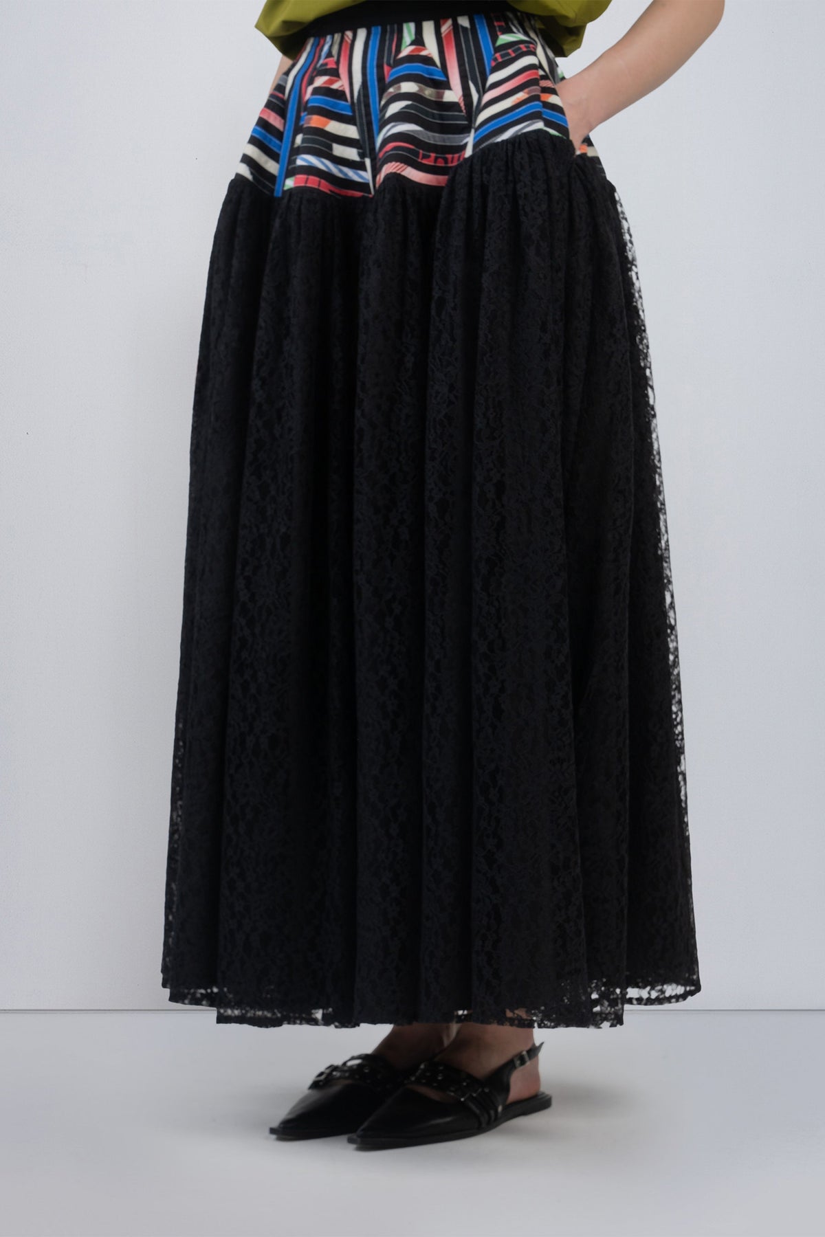 Pagoda Peplum Skirt