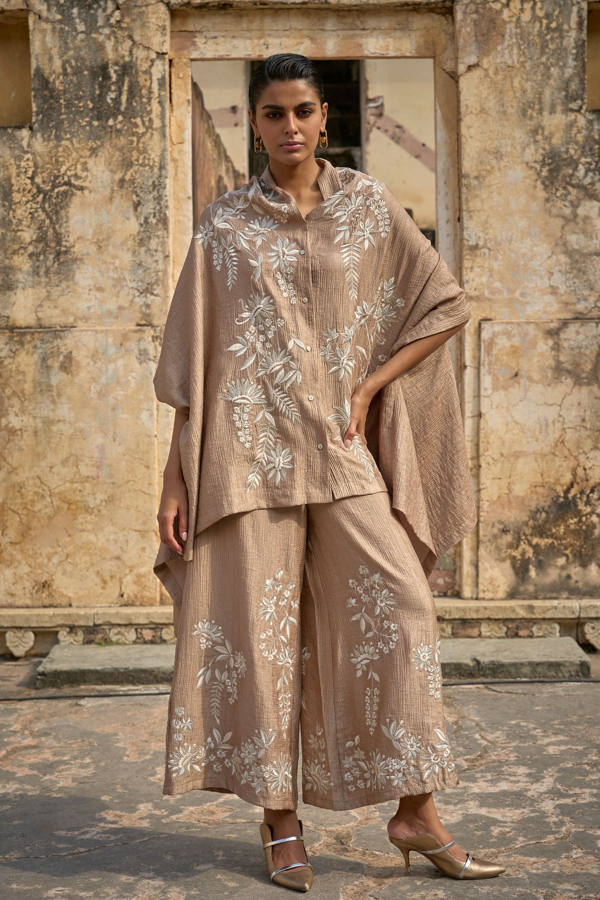 Antique Embroidered Tunic Set
