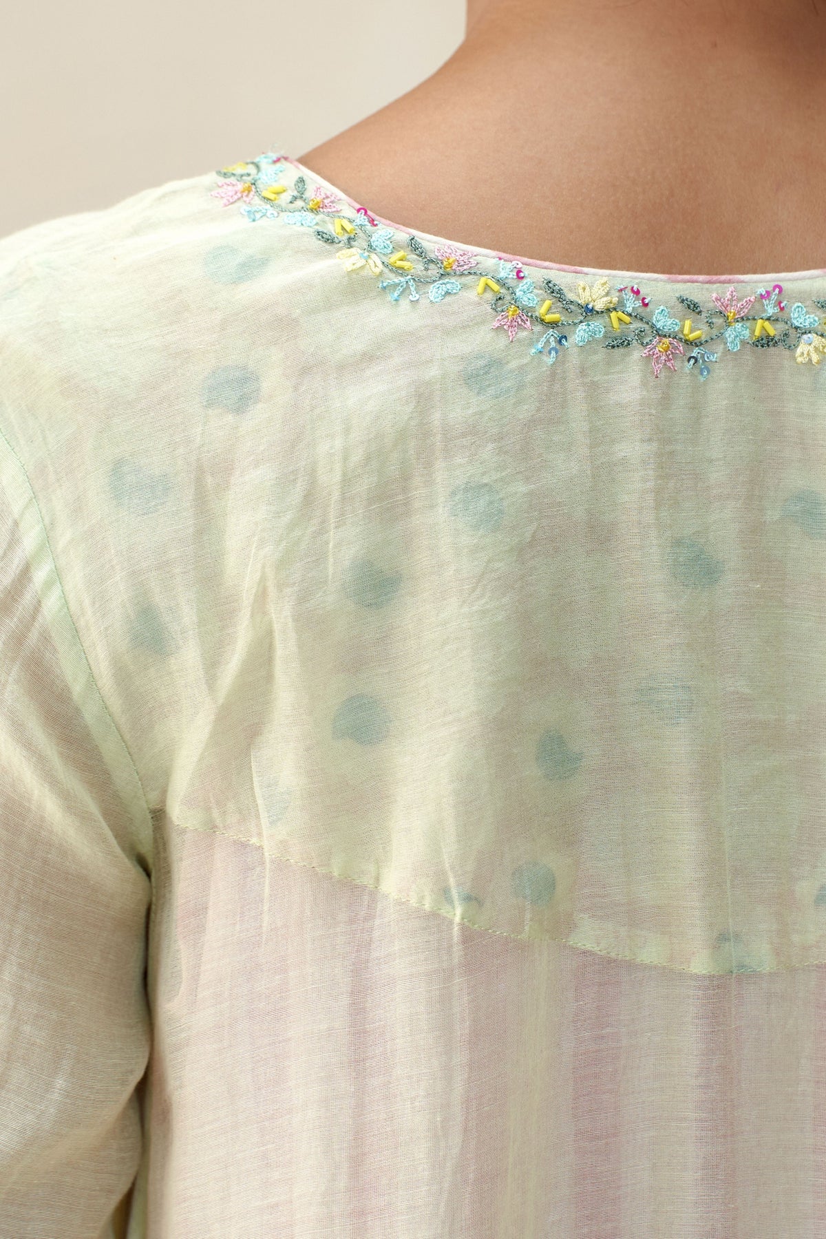 Amalie Sea Green Wrapover Dress