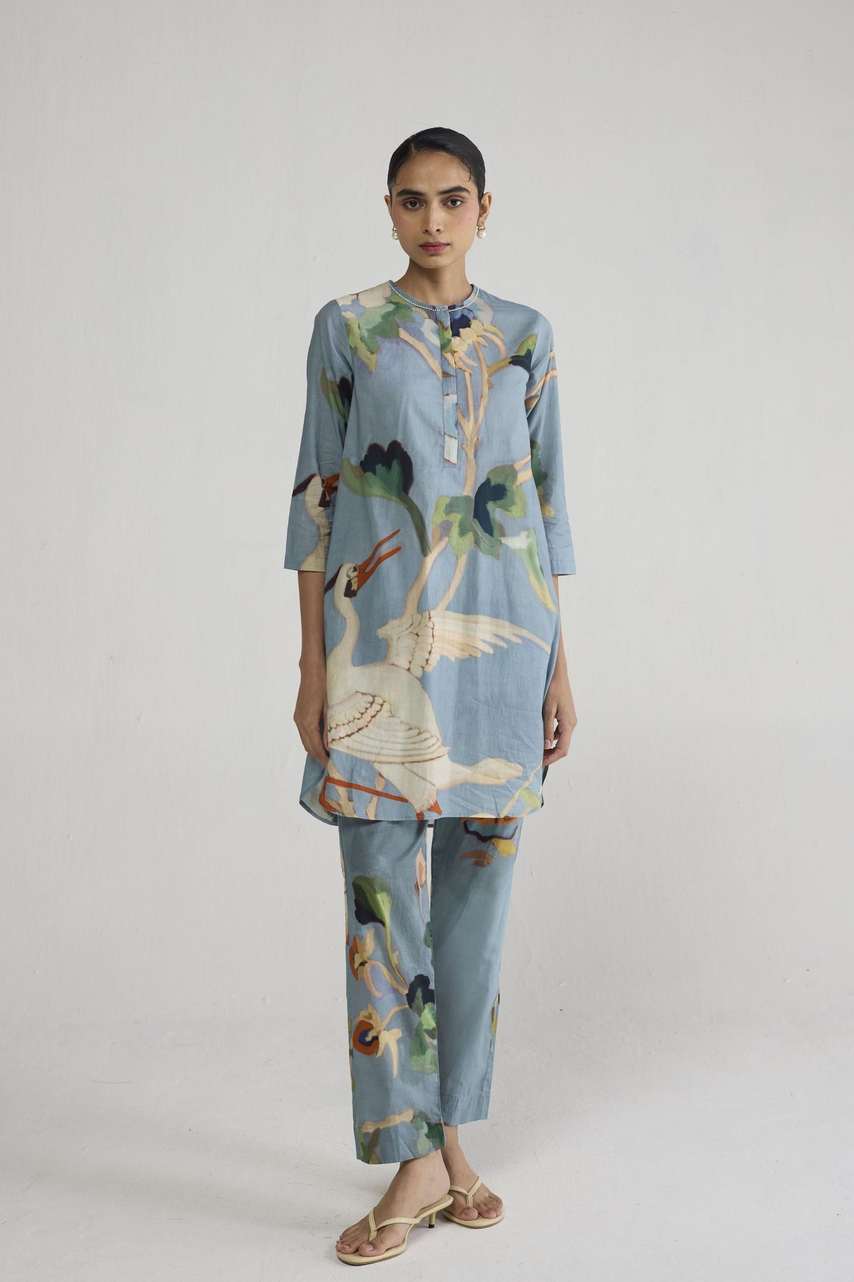 Asagao Blue Tunic Set