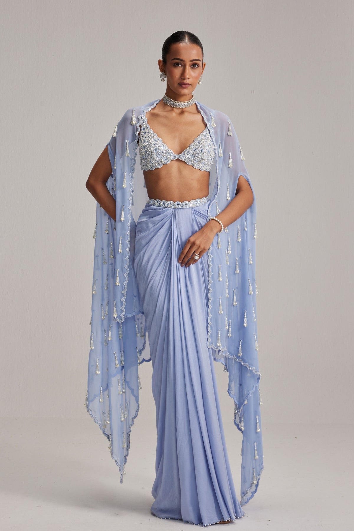 Dew Blue Cape Set